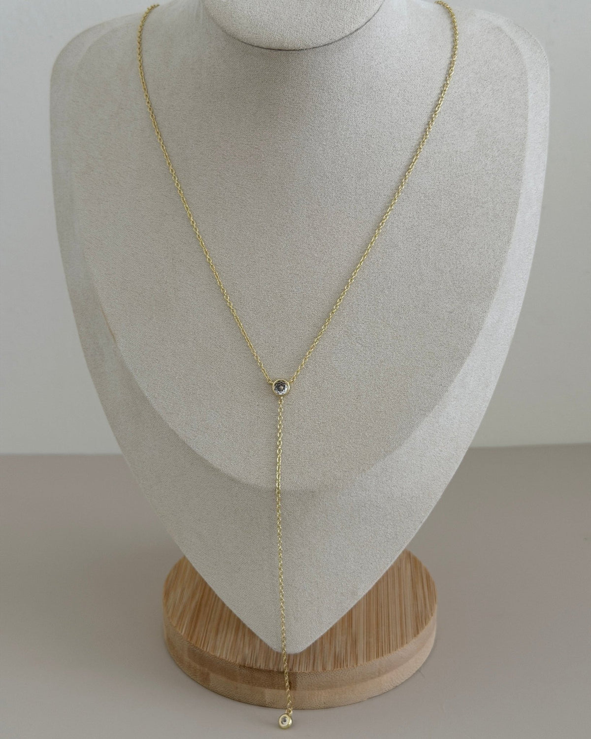 Crystal Lariat Y Necklace - Necklaces | LimaLimón Store - 3
