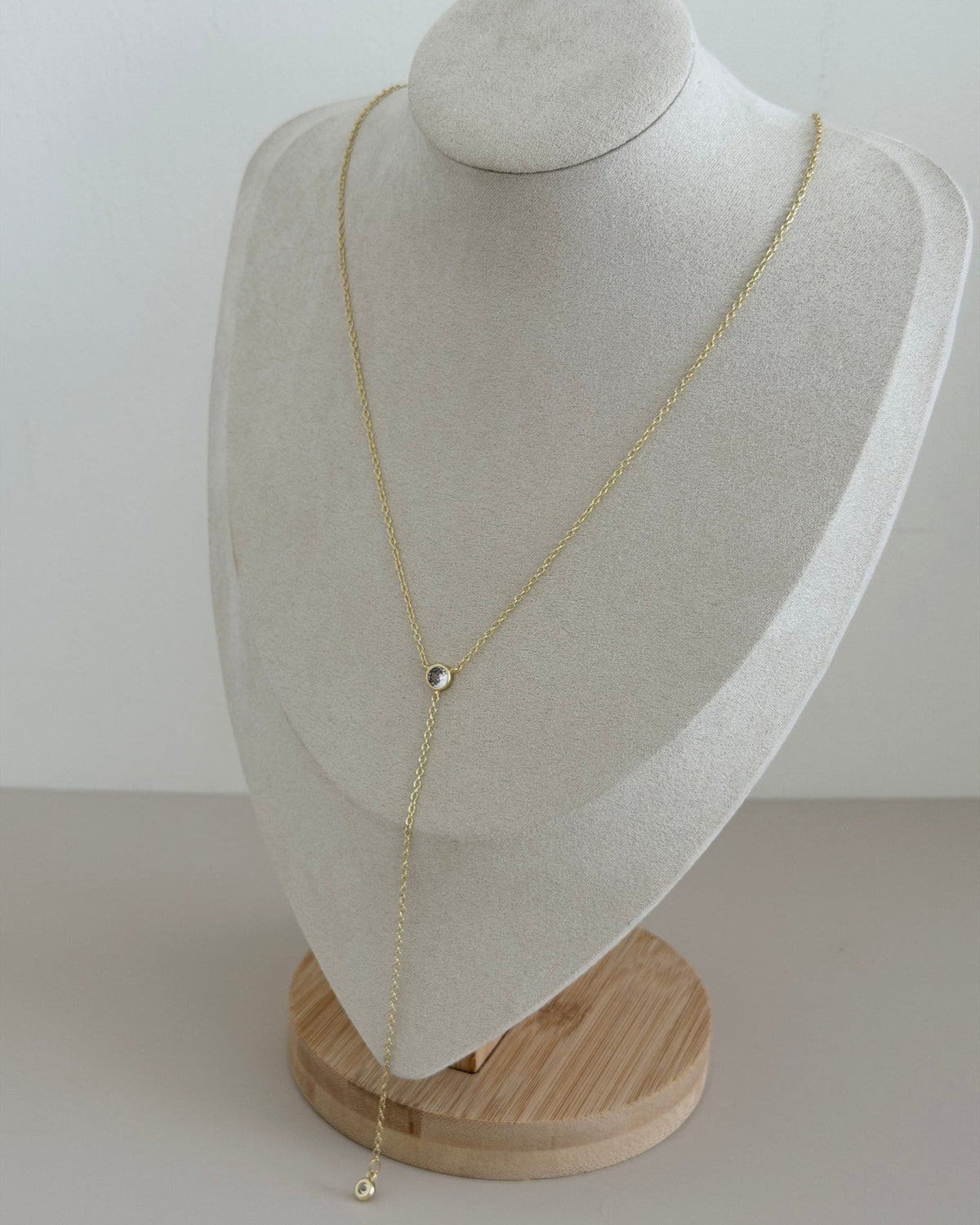 Crystal Lariat Y Necklace - Necklaces | LimaLimón Store - 1
