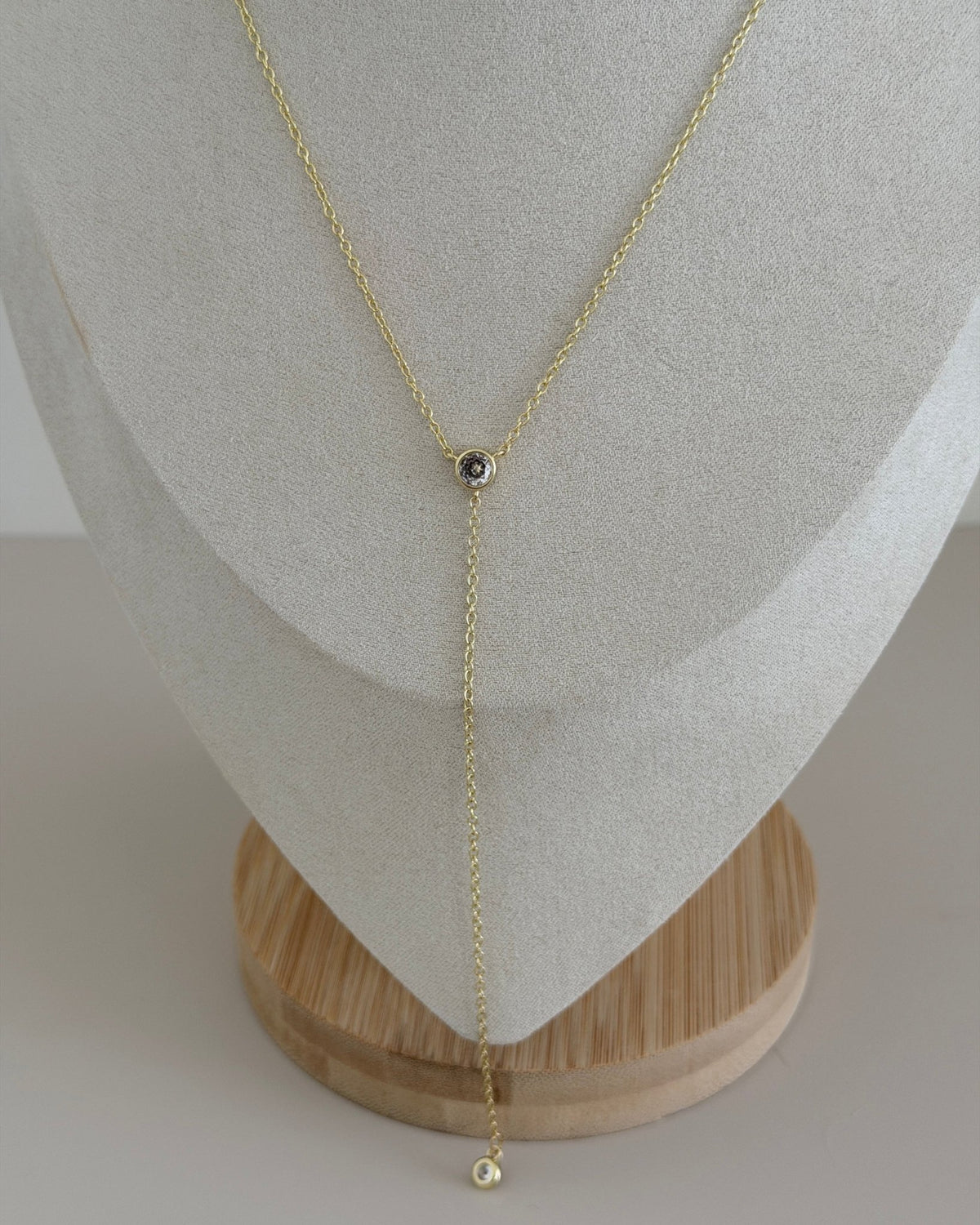 Crystal Lariat Y Necklace - Necklaces | LimaLimón Store - 2