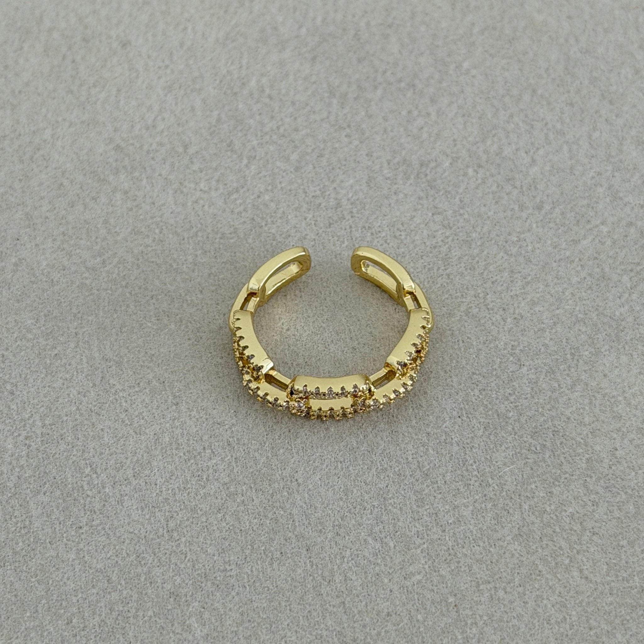 Crystal Link Open Ring - ring jewelry | LimaLimón Store - 4