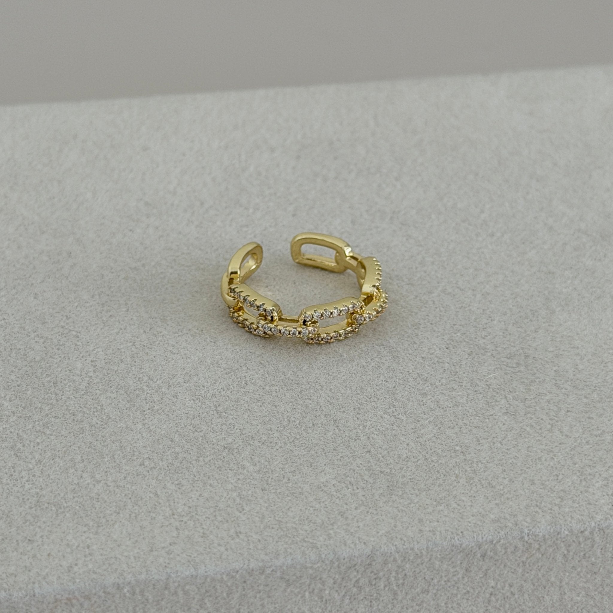 Crystal Link Open Ring - ring jewelry | LimaLimón Store - 1