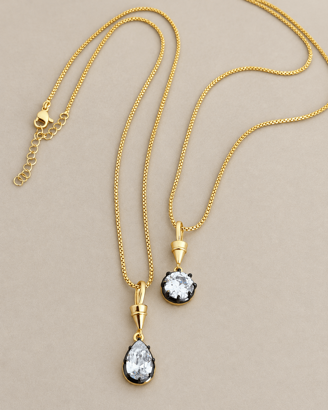 Crystal Solitaire Pendant Necklace - Necklaces | LimaLimón Store - 6