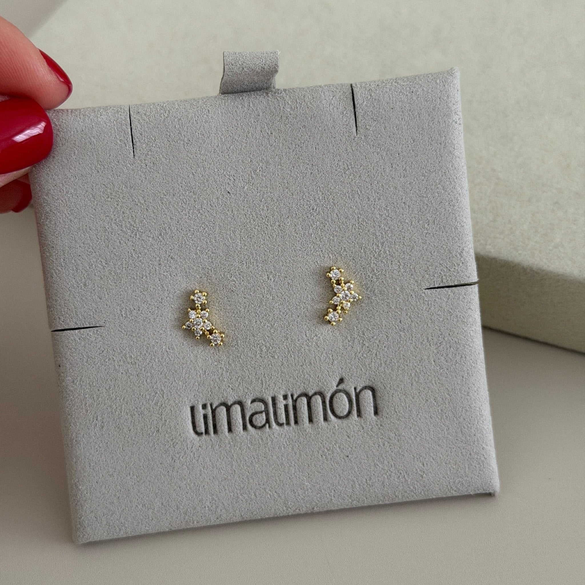 Crystal Vine Stud Earrings - Earring | LimaLimón Store - 2