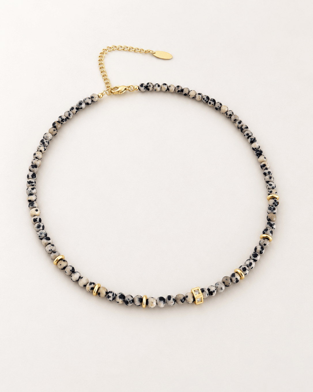 Dalmatian Gemstone Necklace - Necklaces | LimaLimón Store - 1