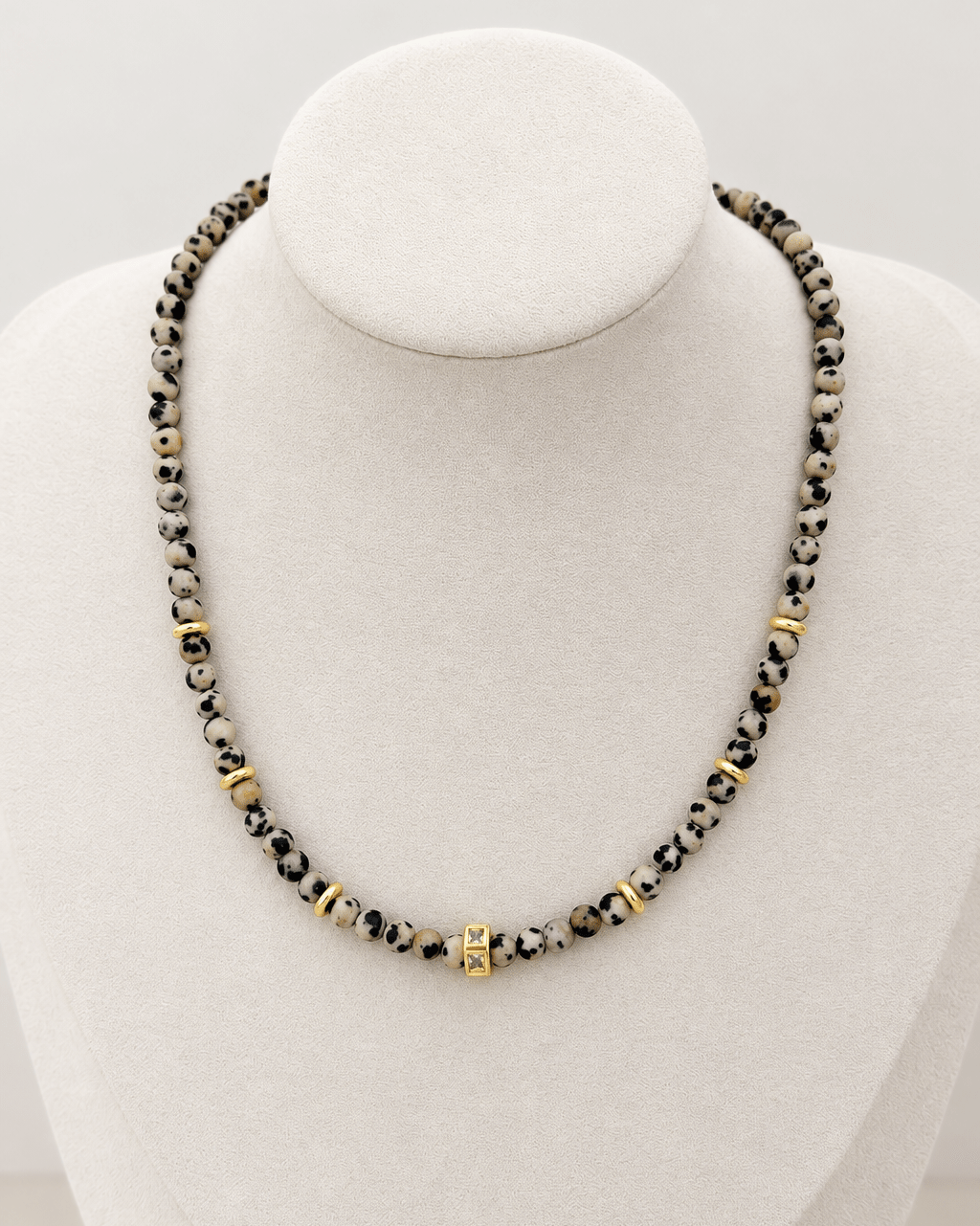 Dalmatian Gemstone Necklace - Necklaces | LimaLimón Store - 2