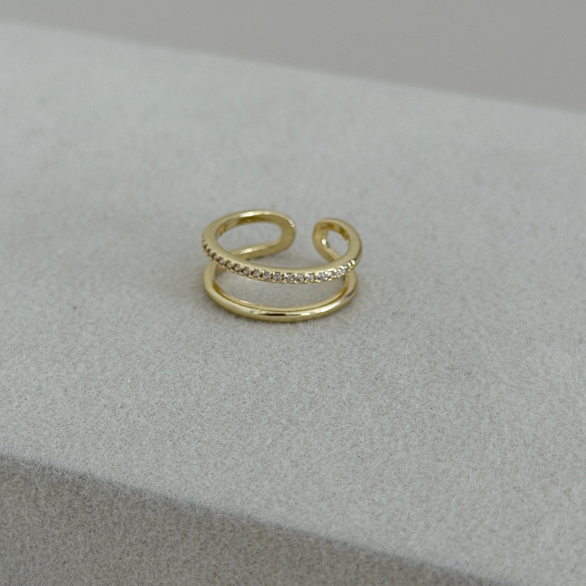 Double Band Crystal Ring - ring jewelry | LimaLimón Store - 1