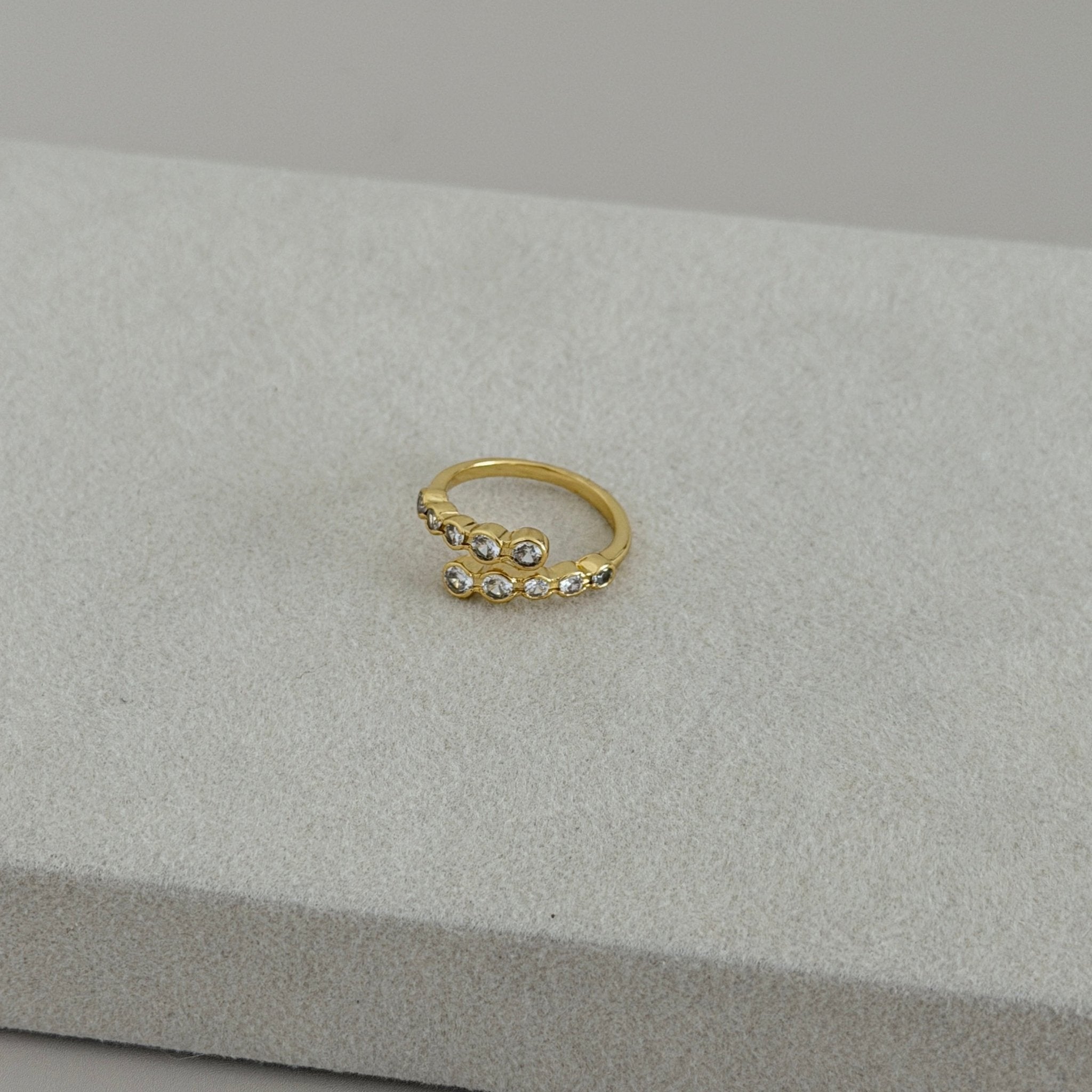 Double Row Crystal Ring - | LimaLimón Store - 3