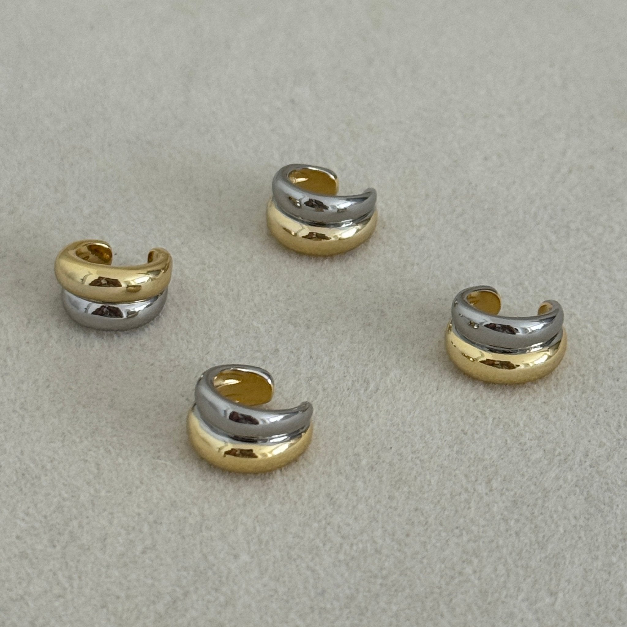 Dual Tone Adjustable Ear Cuff (Single Piece) - Earring | LimaLimón Store - 2