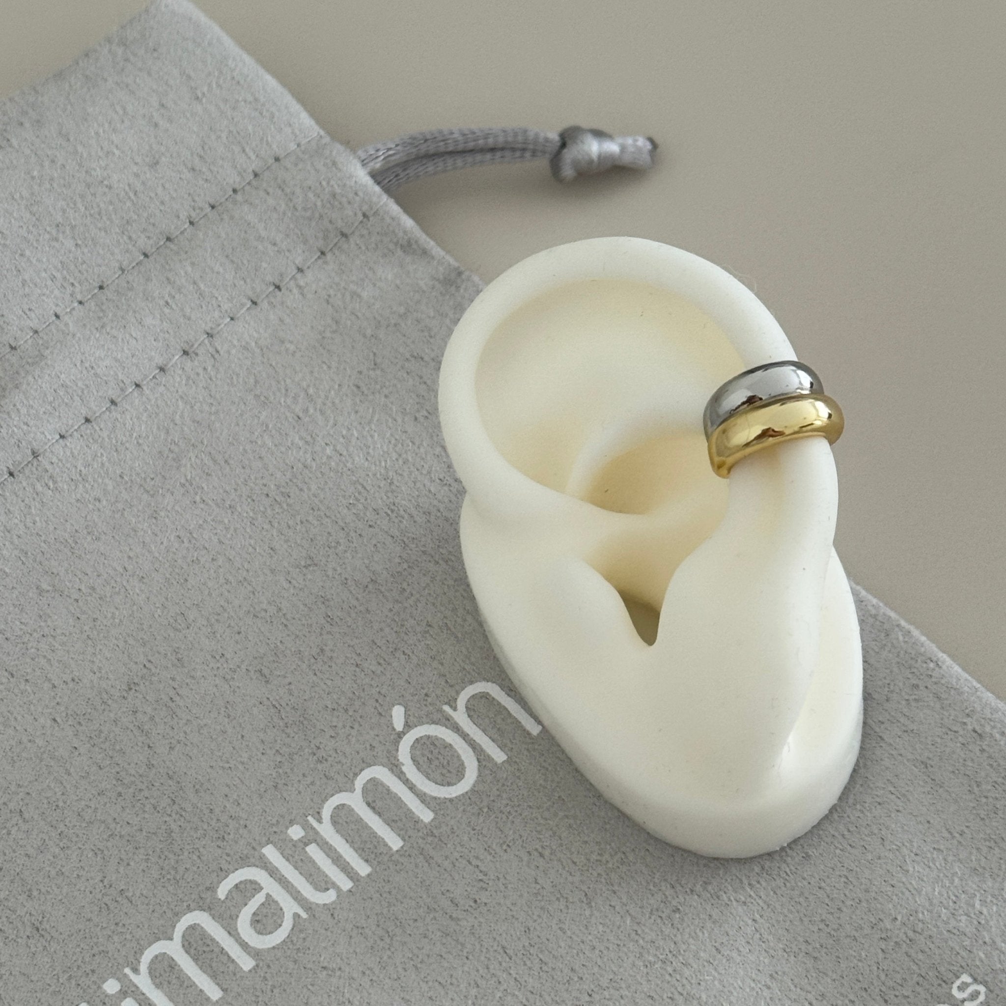 Dual Tone Adjustable Ear Cuff (Single Piece) - Earring | LimaLimón Store - 4