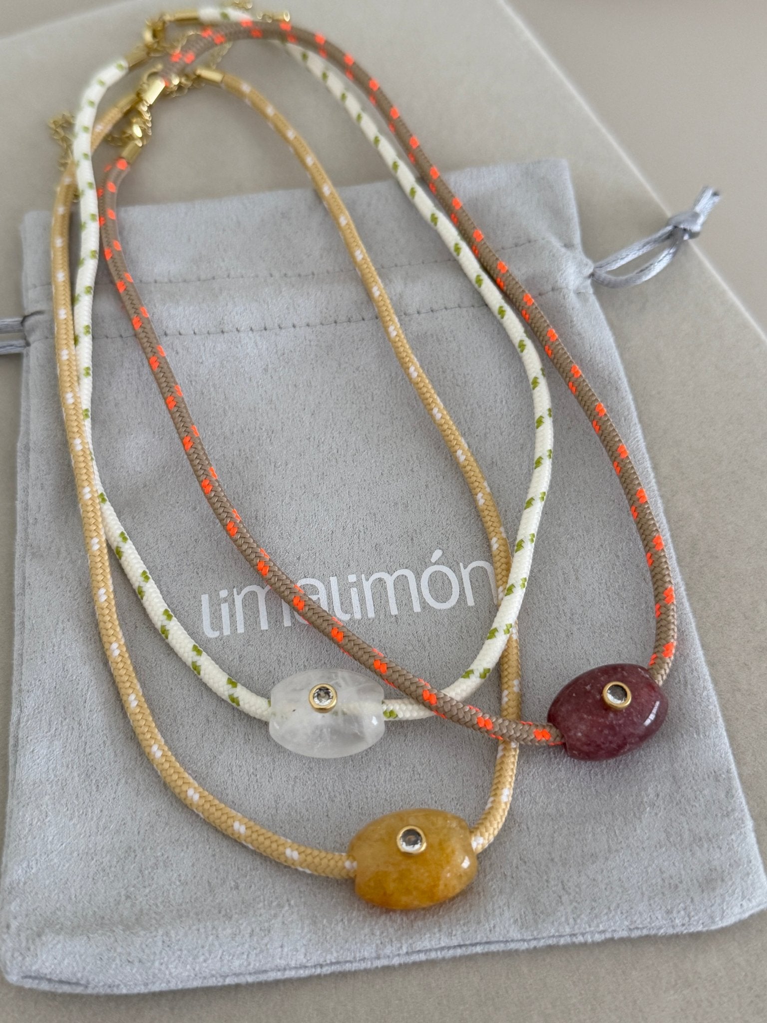 Evil Eye Cord Necklace - Necklaces | LimaLimón Store - 6