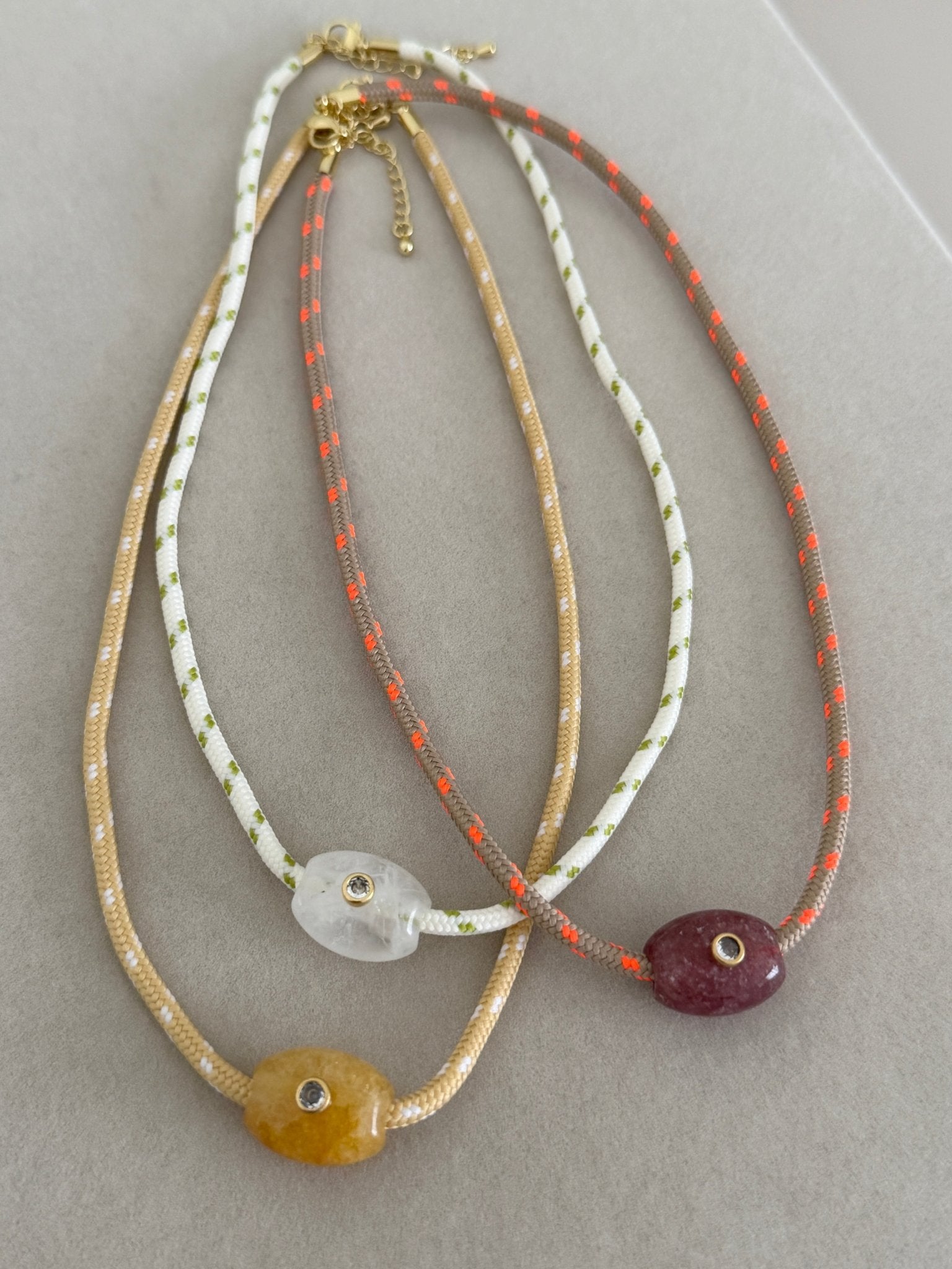 Evil Eye Cord Necklace - Necklaces | LimaLimón Store - 2