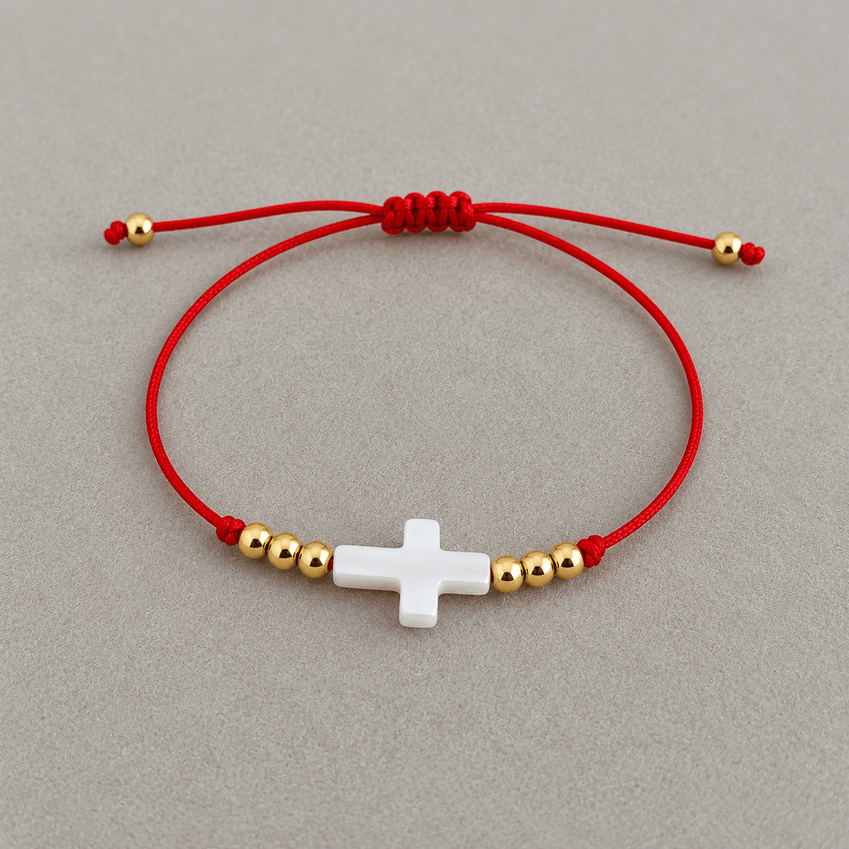 Faith Cross Red String Bracelet - Bracelets | LimaLimón Store - 1