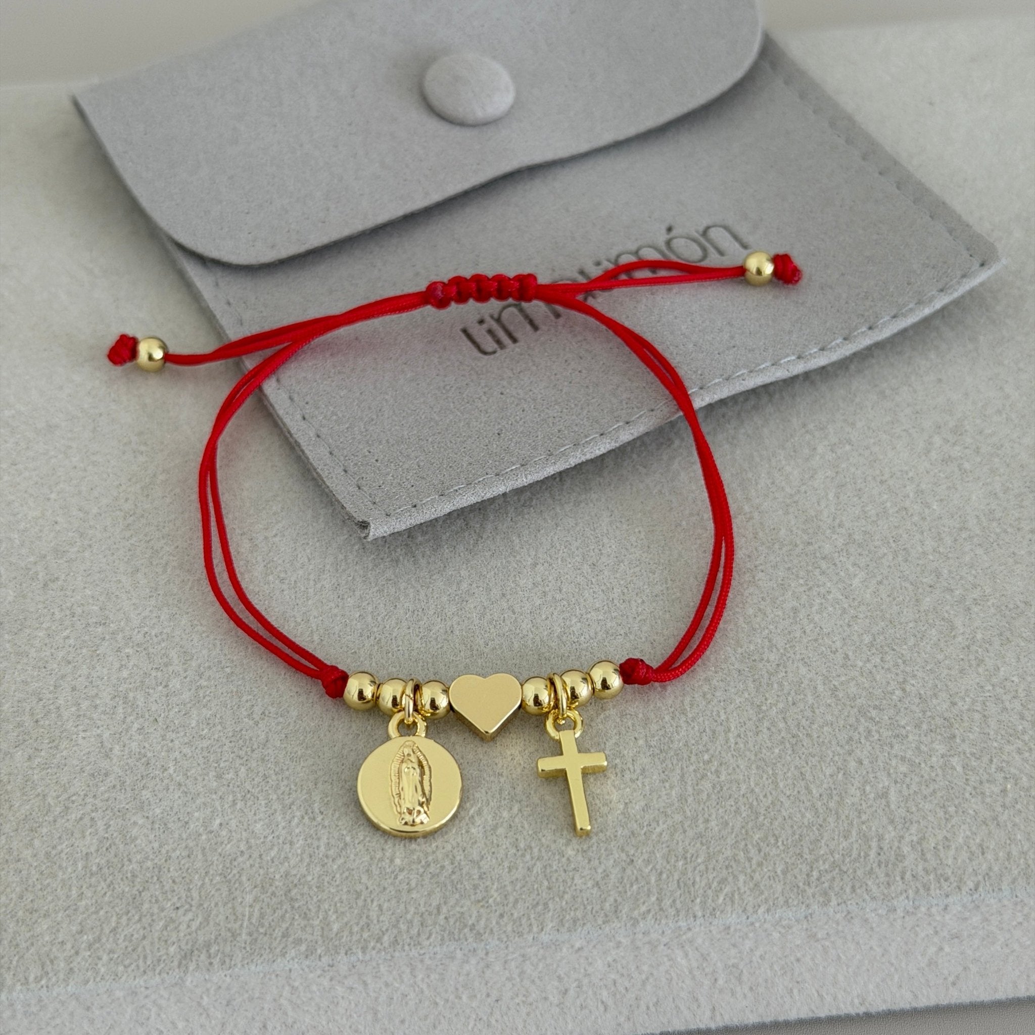 Faith & Love Red Bracelet - Bracelet | LimaLimón Store - 3