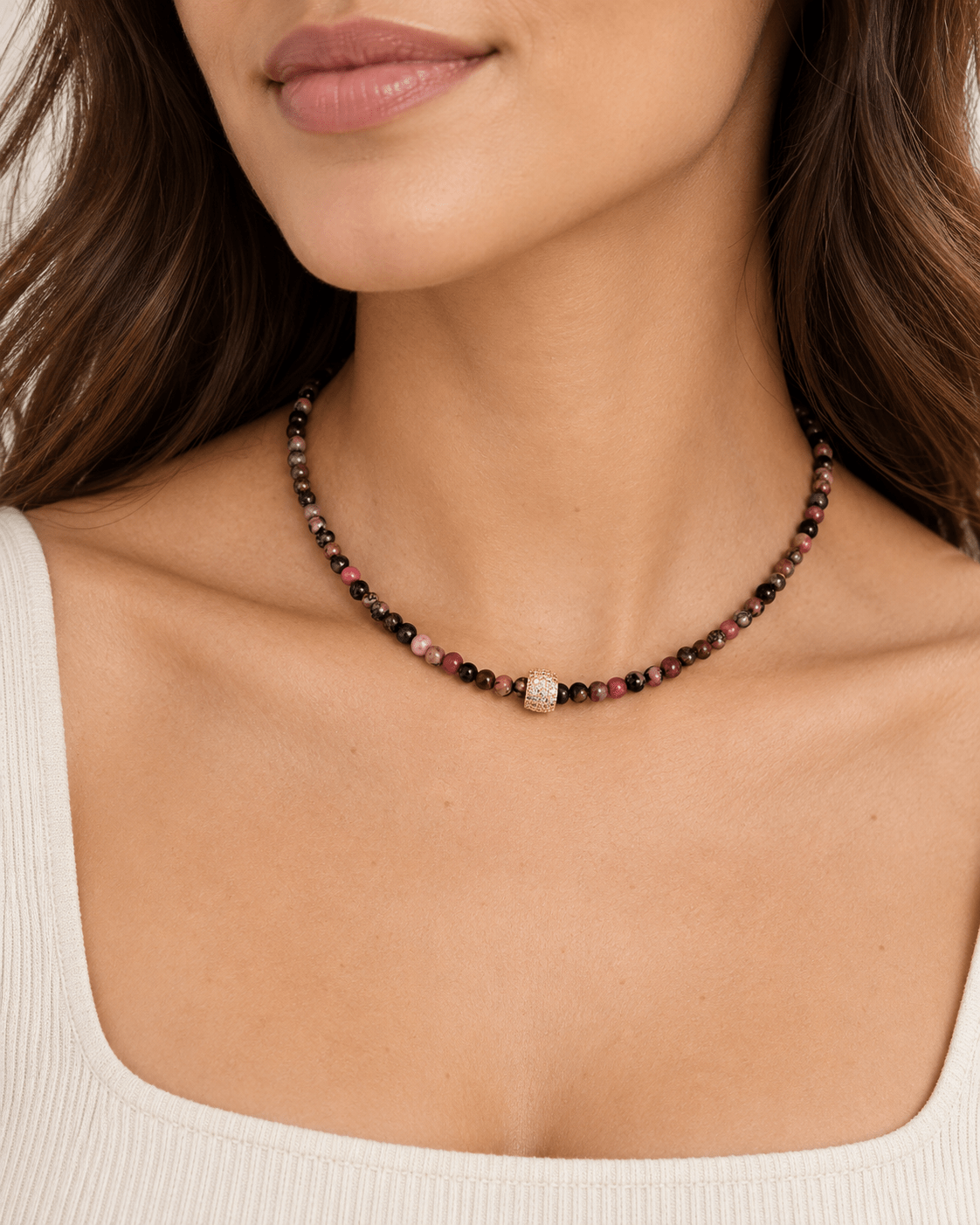 Gemstone Beaded Necklace - Necklaces | LimaLimón Store - 2