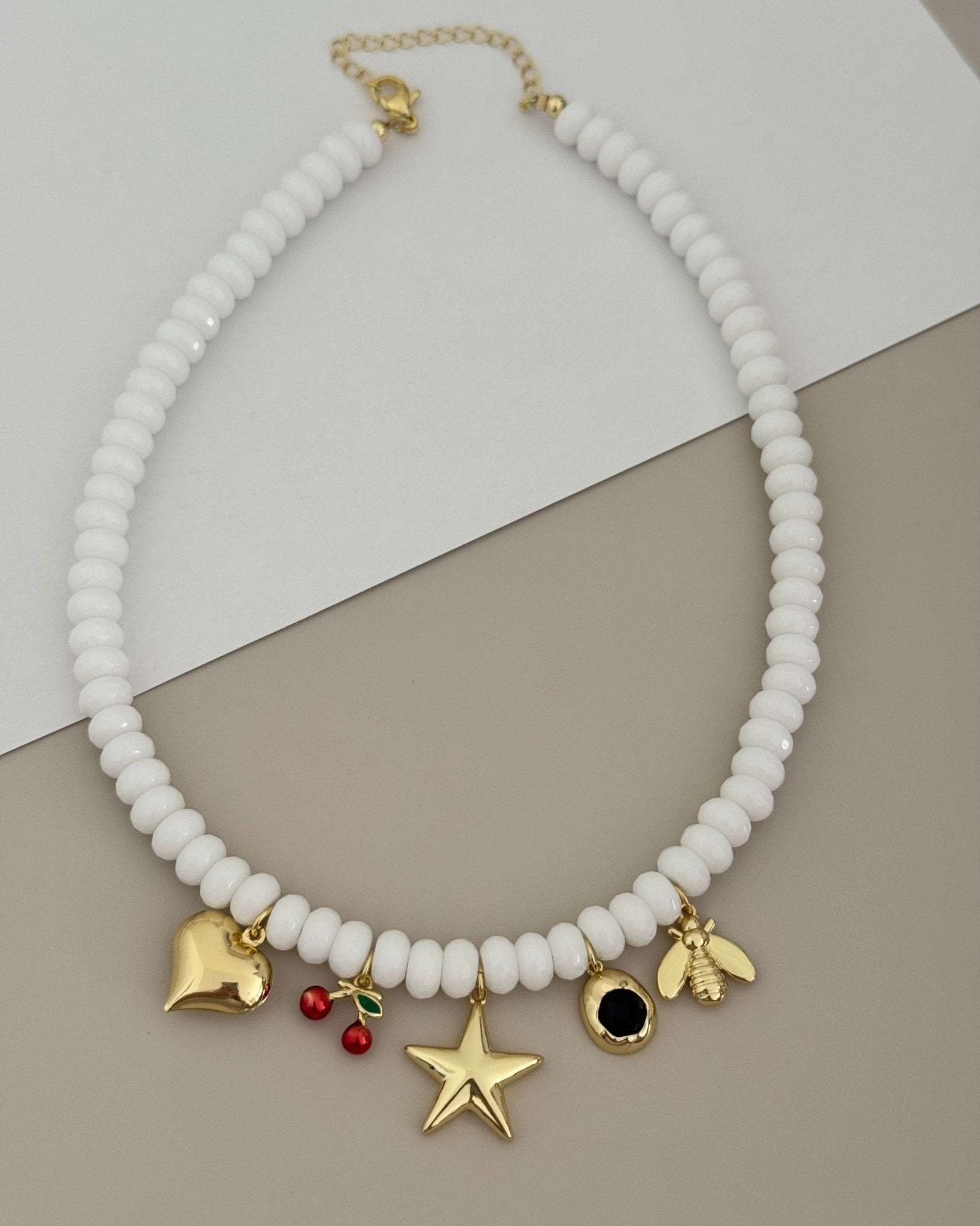 Gemstone Charms Necklace - LimaLimón Store