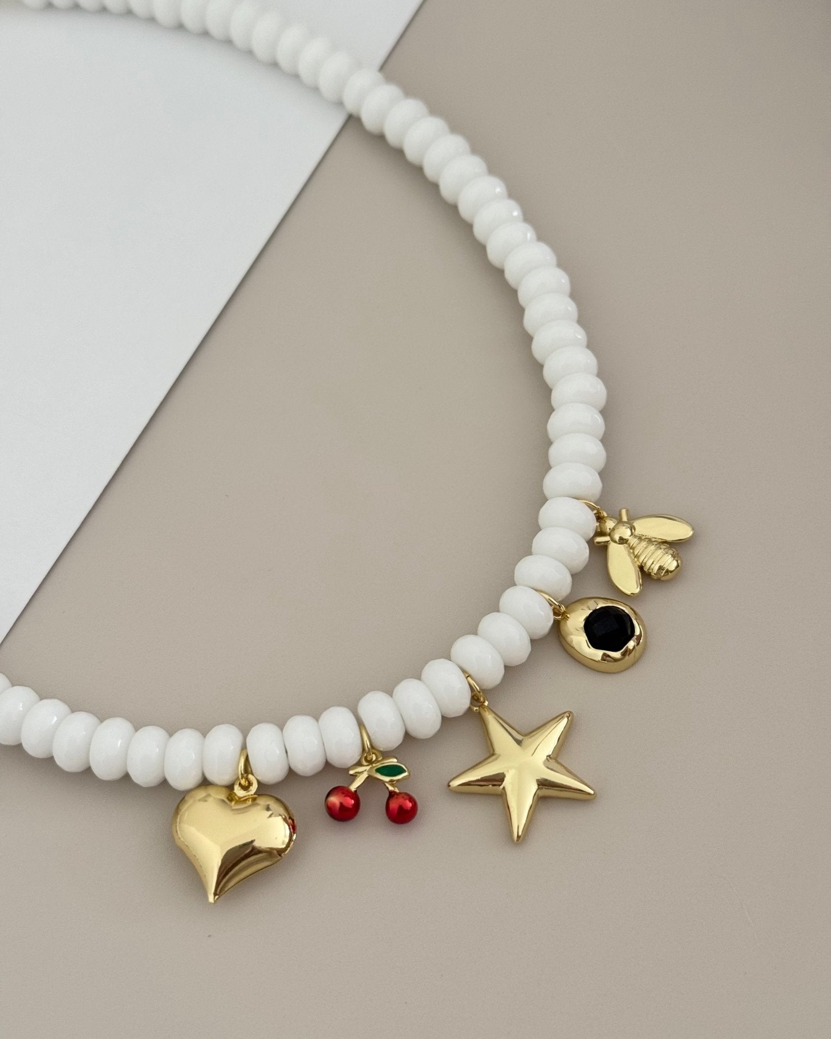 Gemstone Charms Necklace - LimaLimón Store