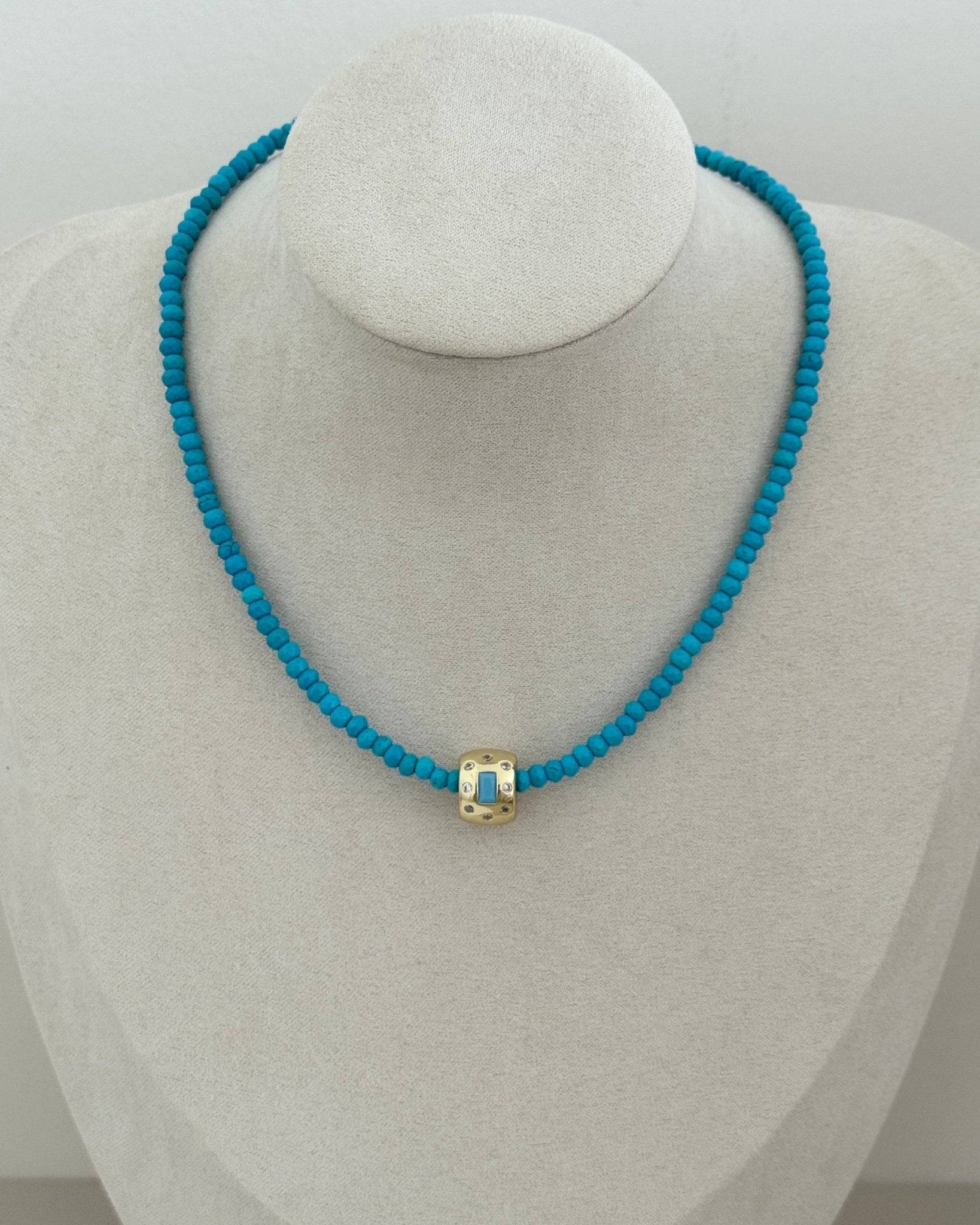 Gemstone Cube Necklace - Necklace | LimaLimón Store - 6