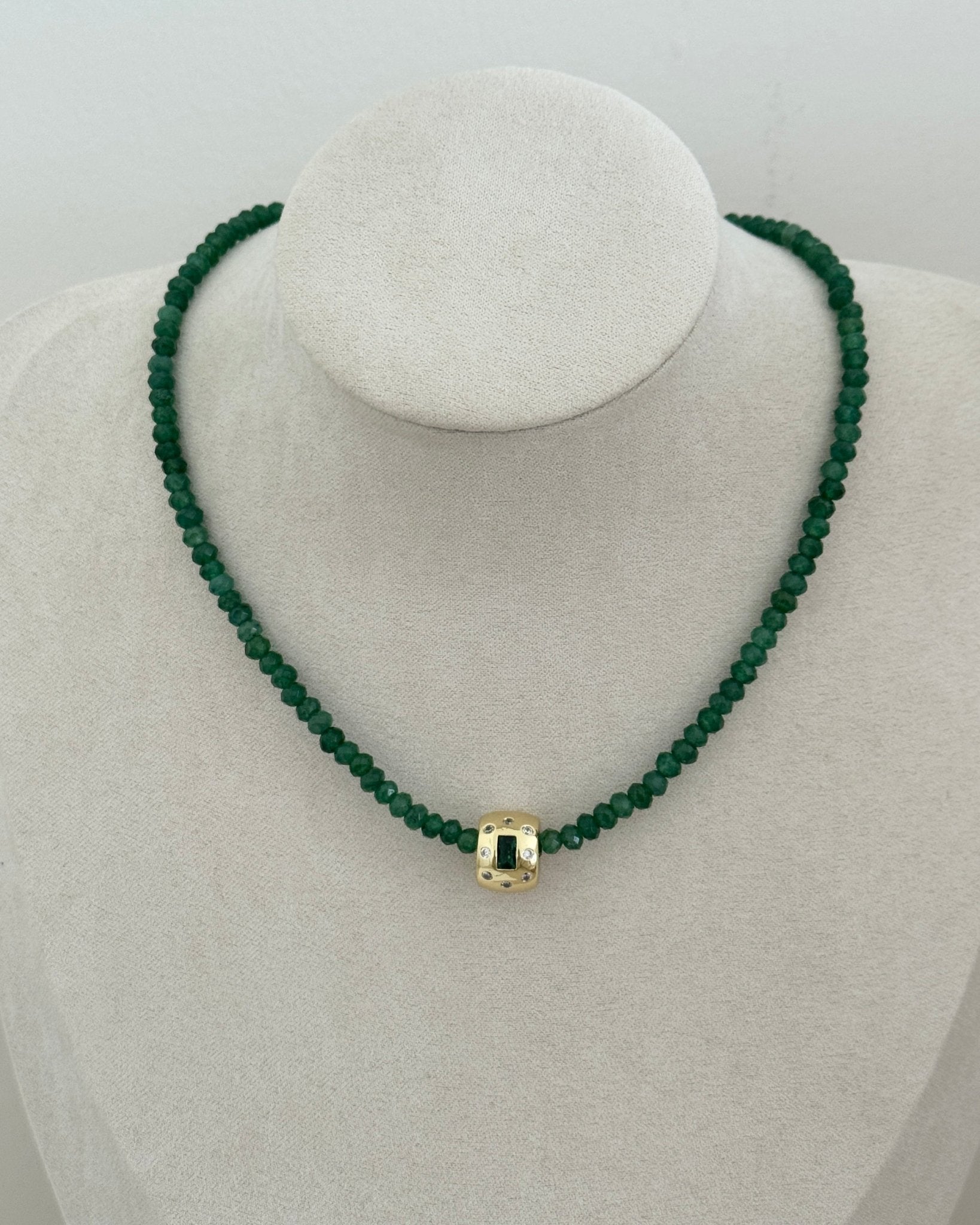 Gemstone Cube Necklace - Necklace | LimaLimón Store - 3