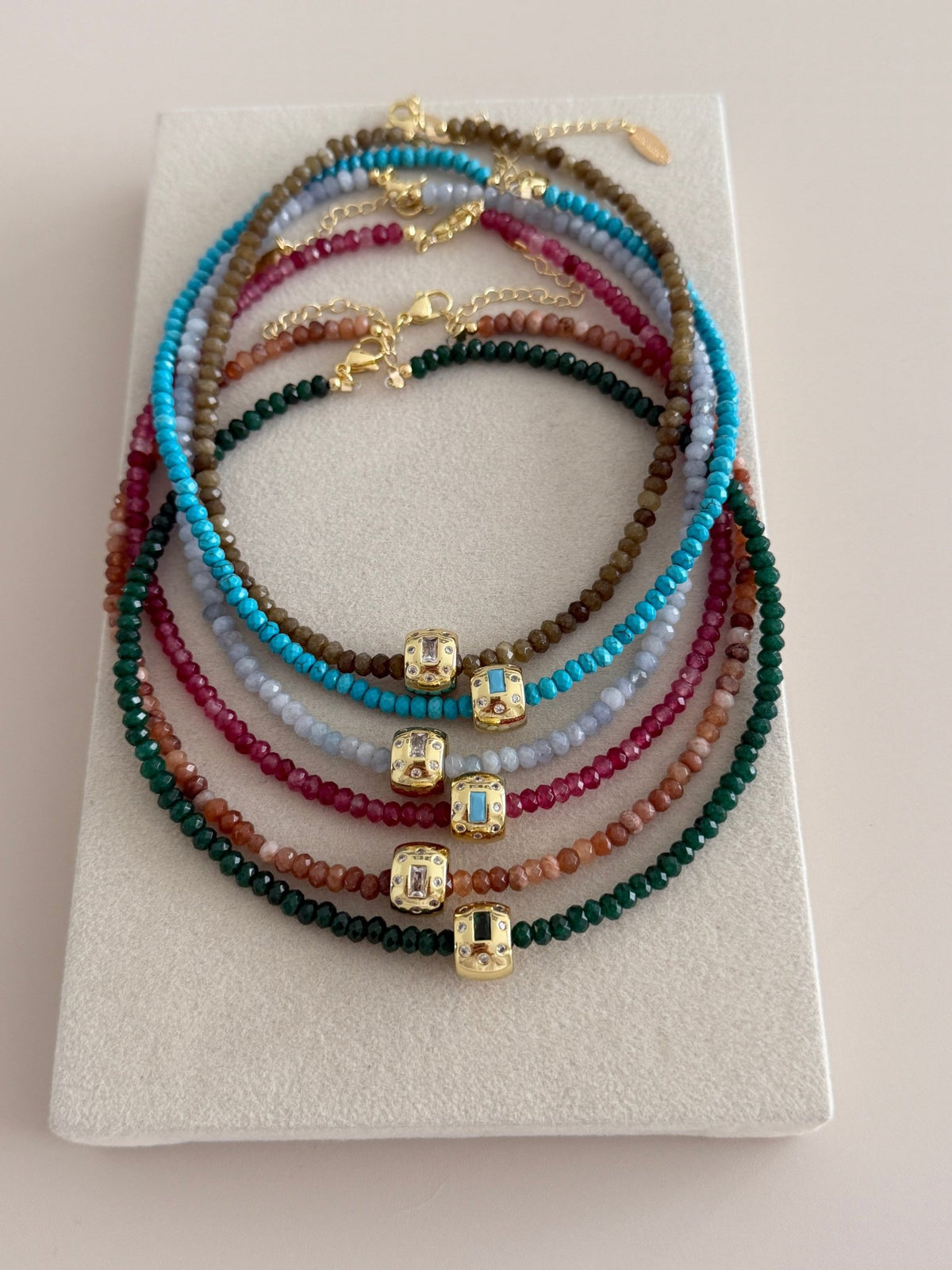 Gemstone Cube Necklace - Necklace | LimaLimón Store - 11