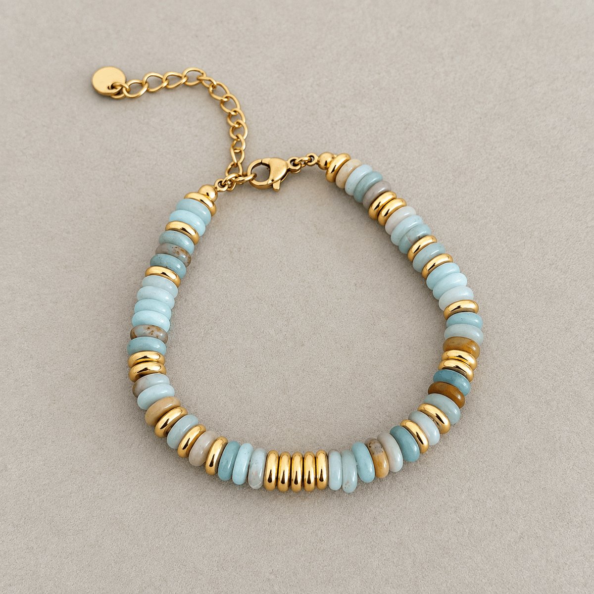 Gemstone Disc Bracelet - Bracelets | LimaLimón Store - 3