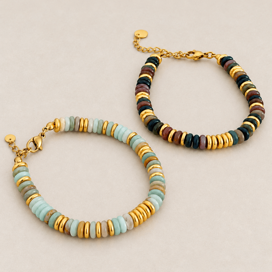 Gemstone Disc Bracelet - Bracelets | LimaLimón Store - 1