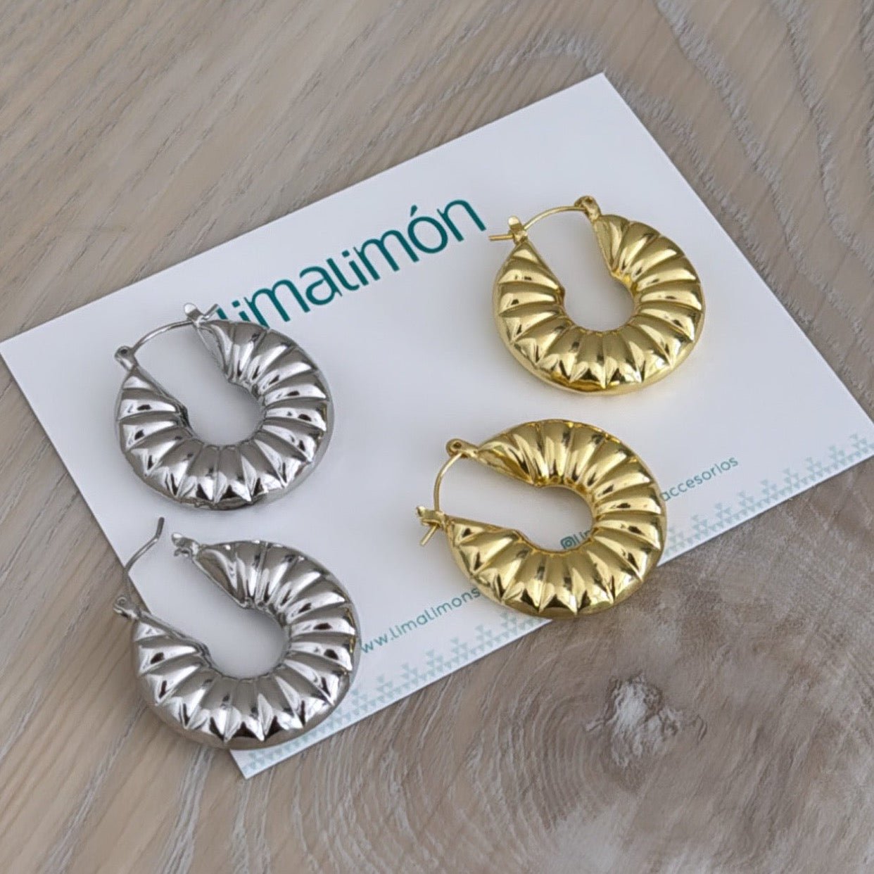 Gold and Silver Earring's - LimaLimón Store