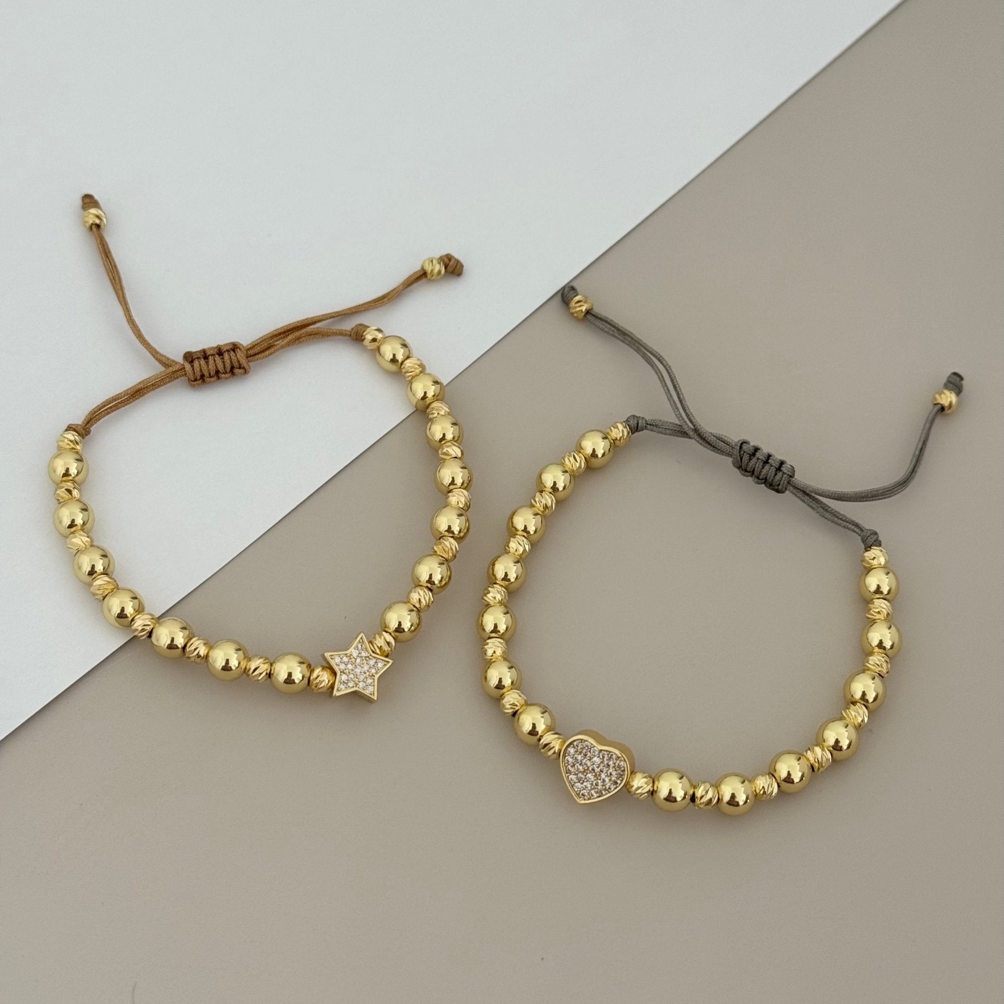 Gold Bead Bracelet - LimaLimón Store