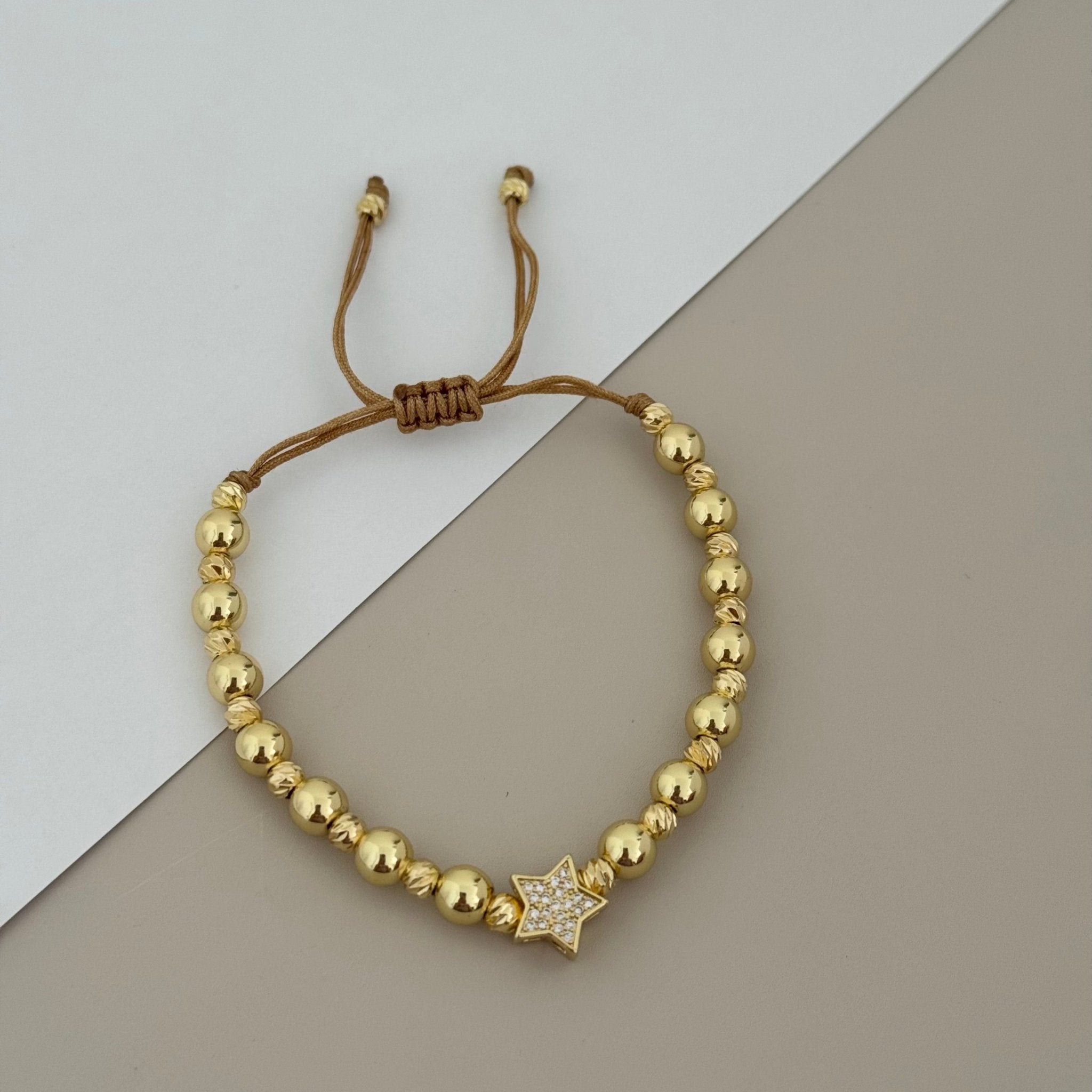 Gold Bead Bracelet - LimaLimón Store