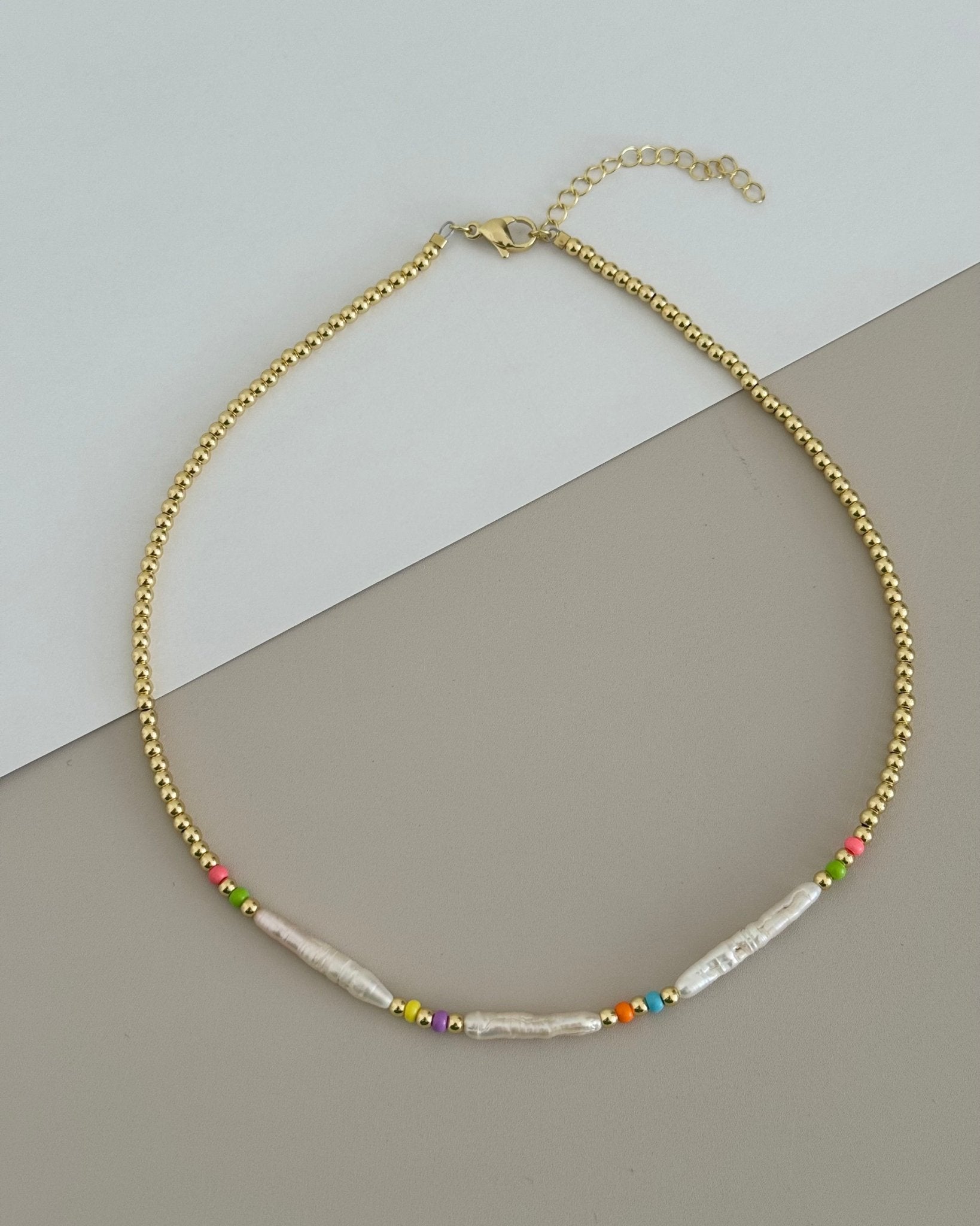 Gold Bead Necklace - Necklace | LimaLimón Store - 3