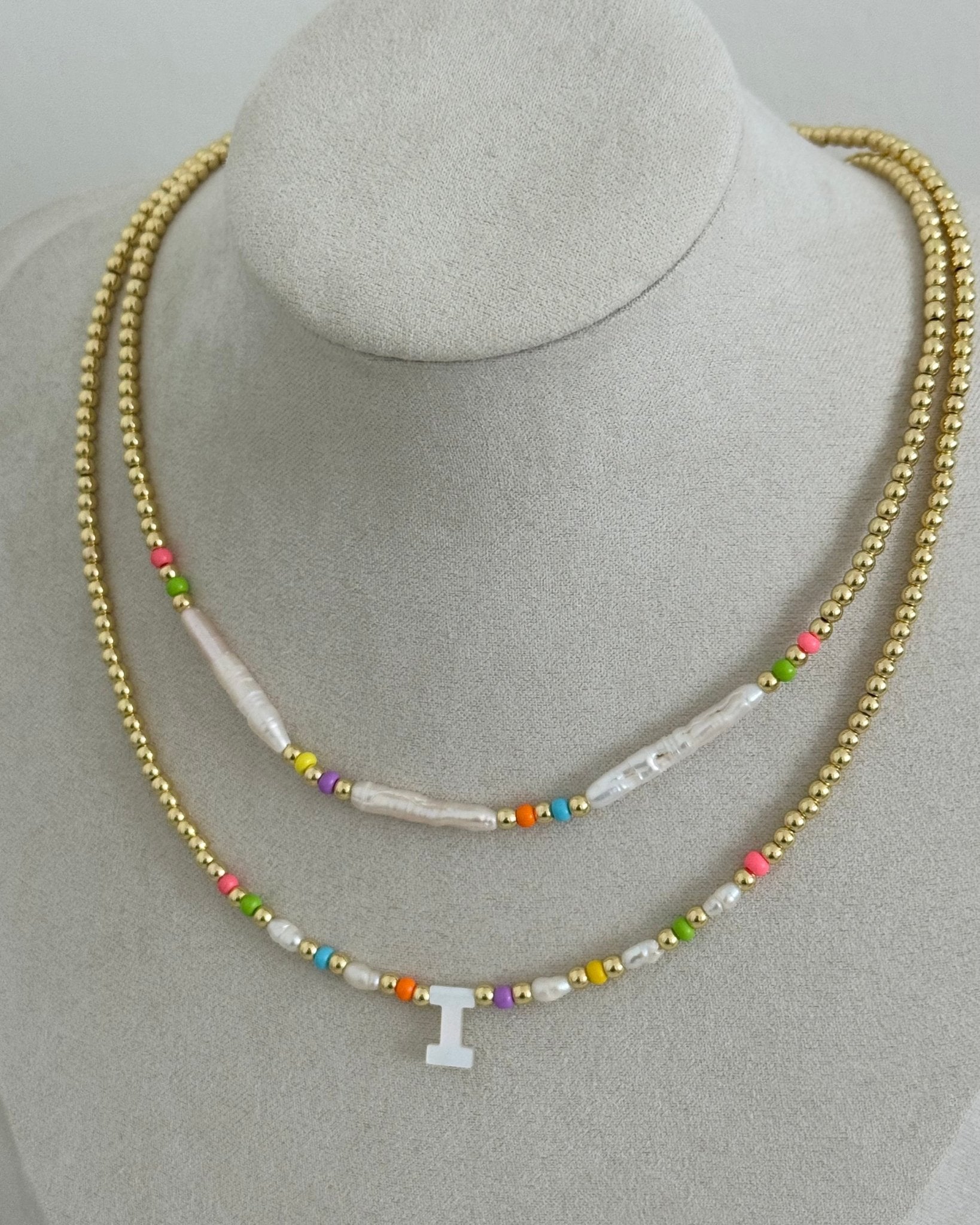 Gold Bead Necklace - Necklace | LimaLimón Store - 7