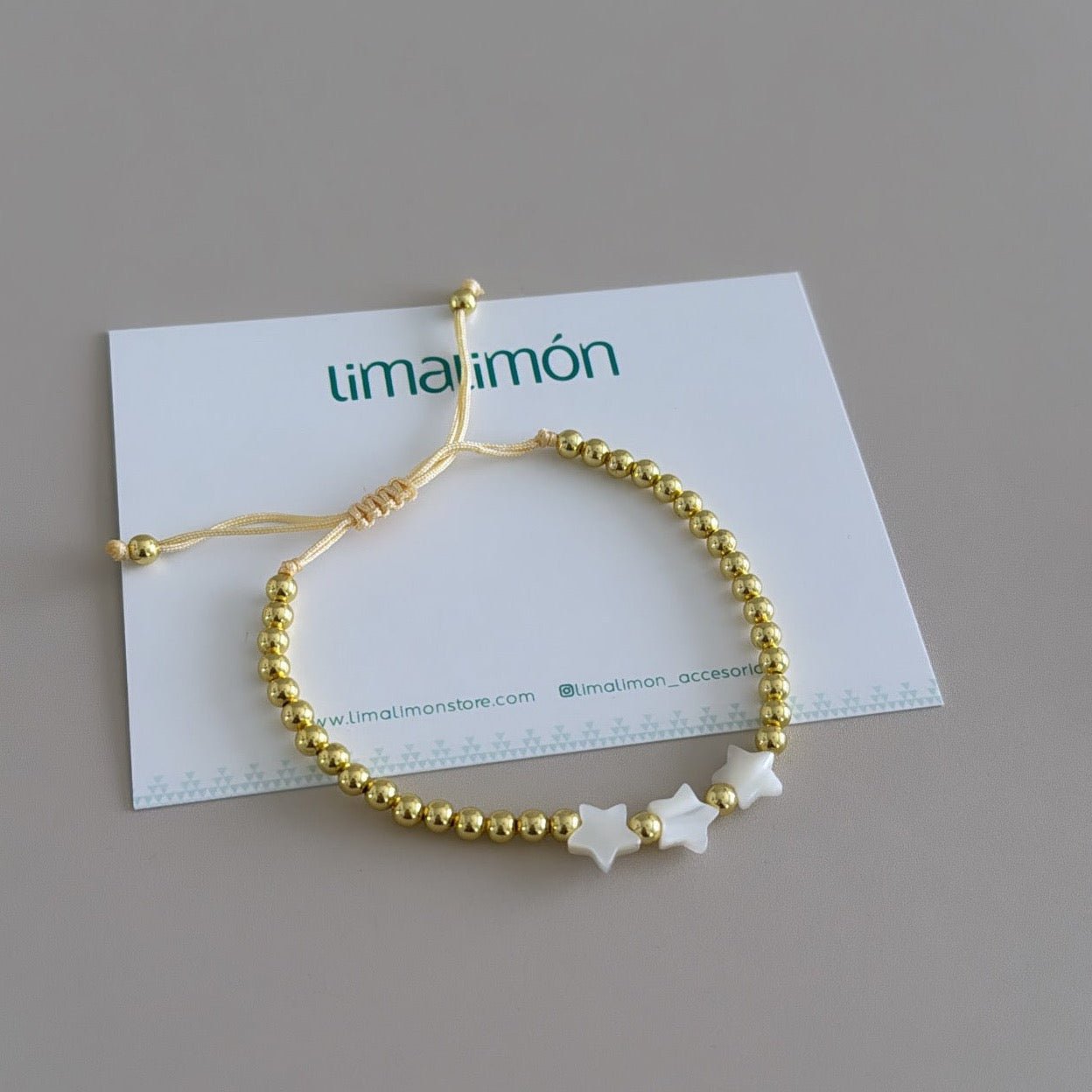 Gold Beads Bracelet - Bracelet | LimaLimón Store - 2