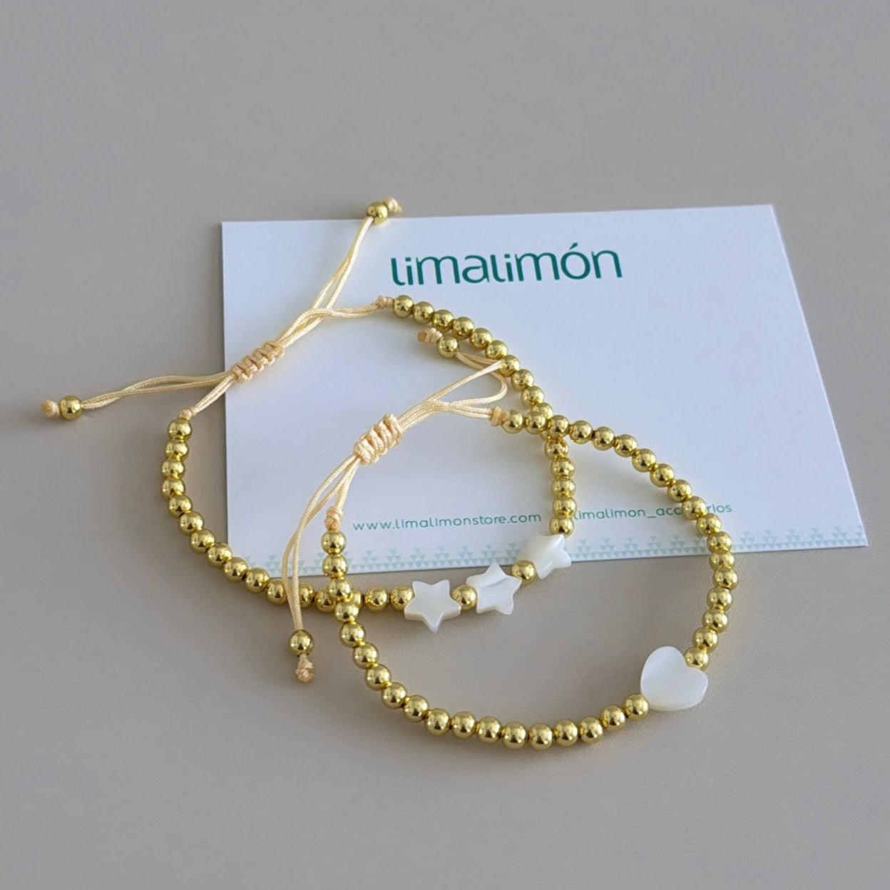 Gold Beads Bracelet - Bracelet | LimaLimón Store - 5