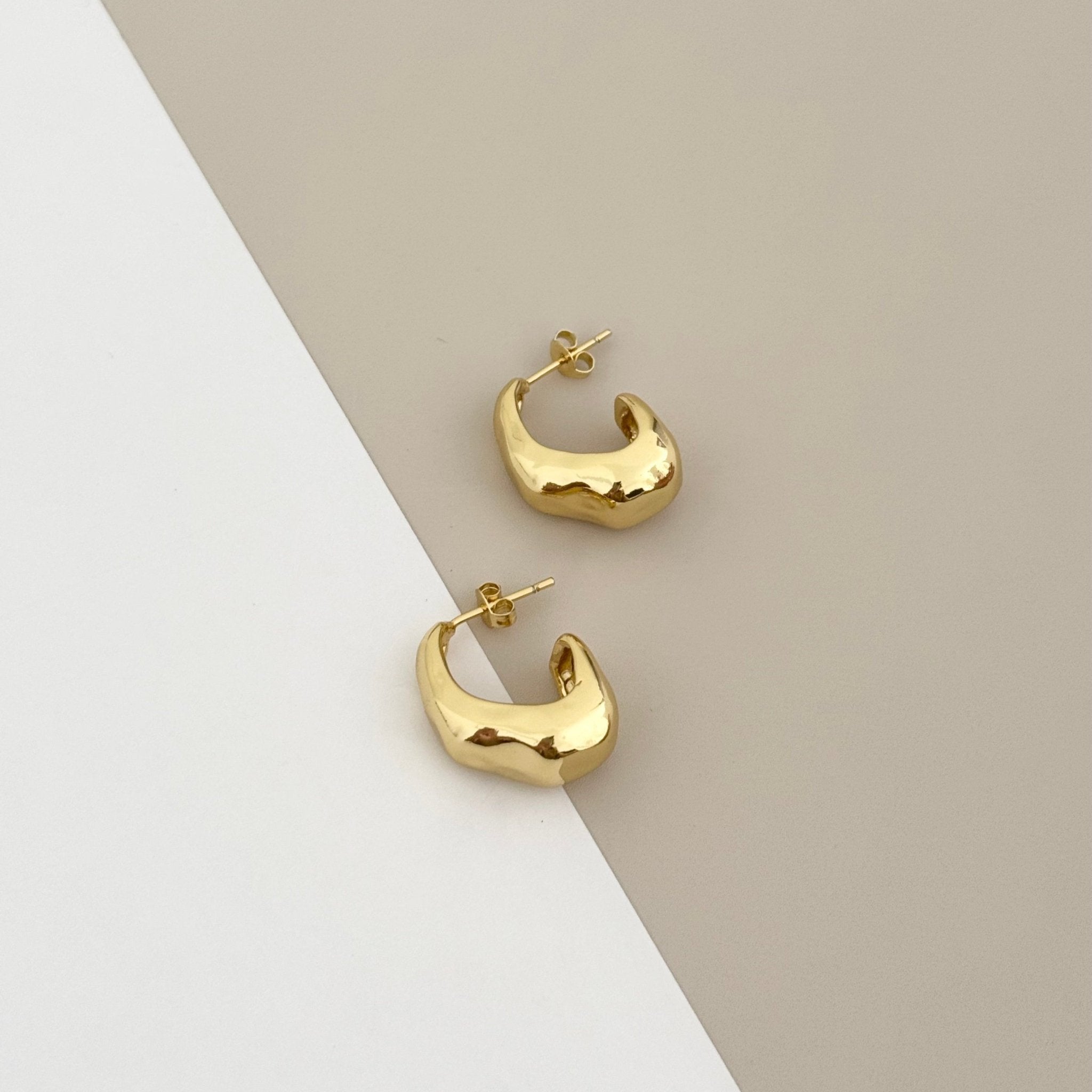 Gold Hoops Earring - LimaLimón Store