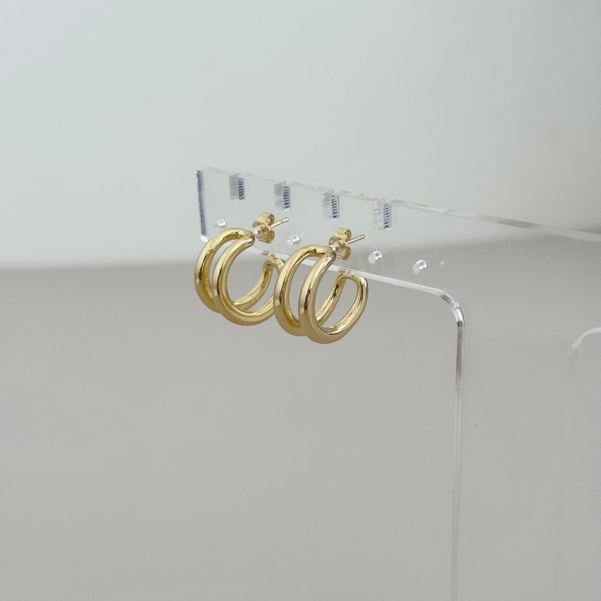 Gold Hoops Earring - LimaLimón Store