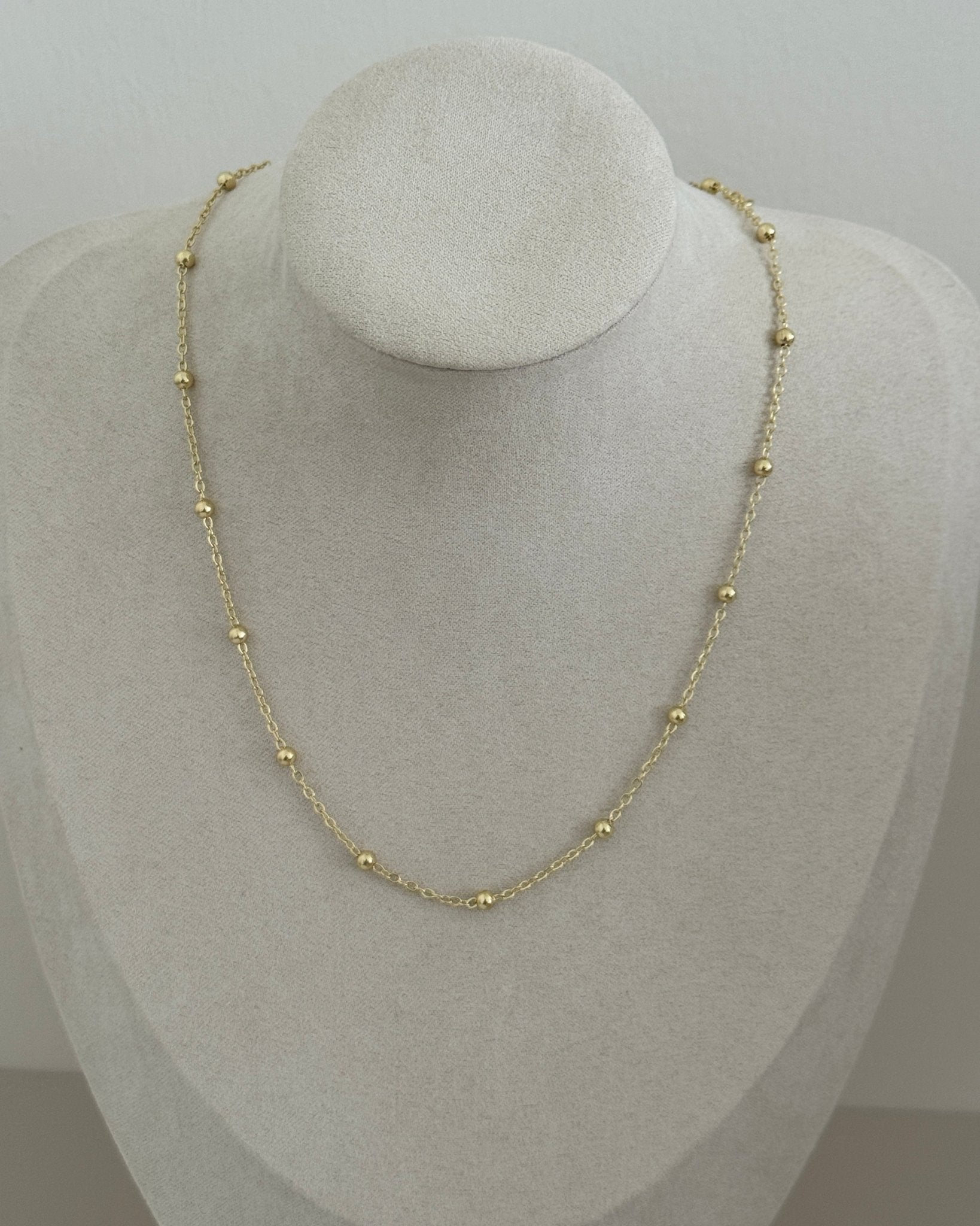 Gold Satellite Chain Necklace - Necklaces | LimaLimón Store - 1
