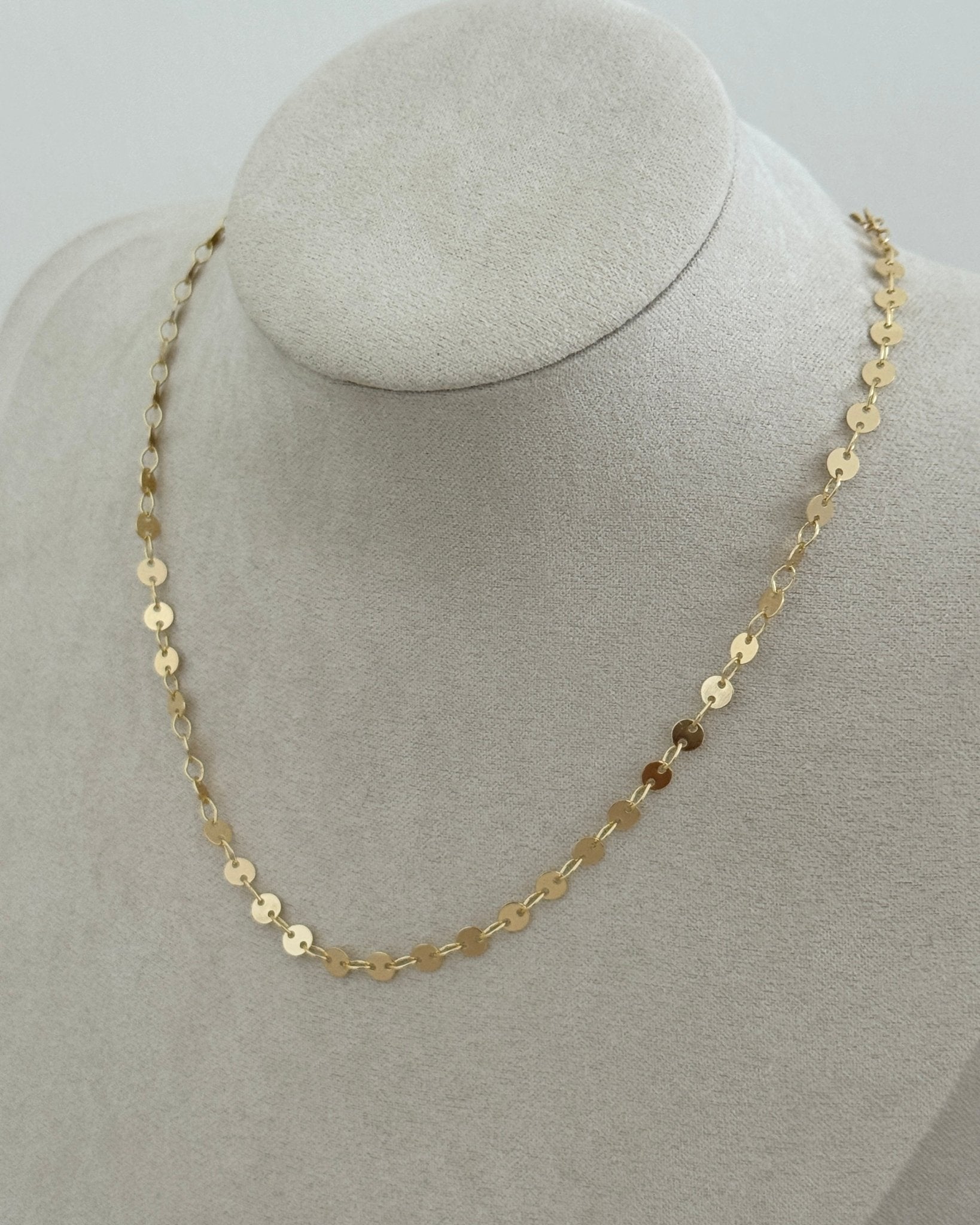 Golden Disc Necklace - Necklaces | LimaLimón Store - 3
