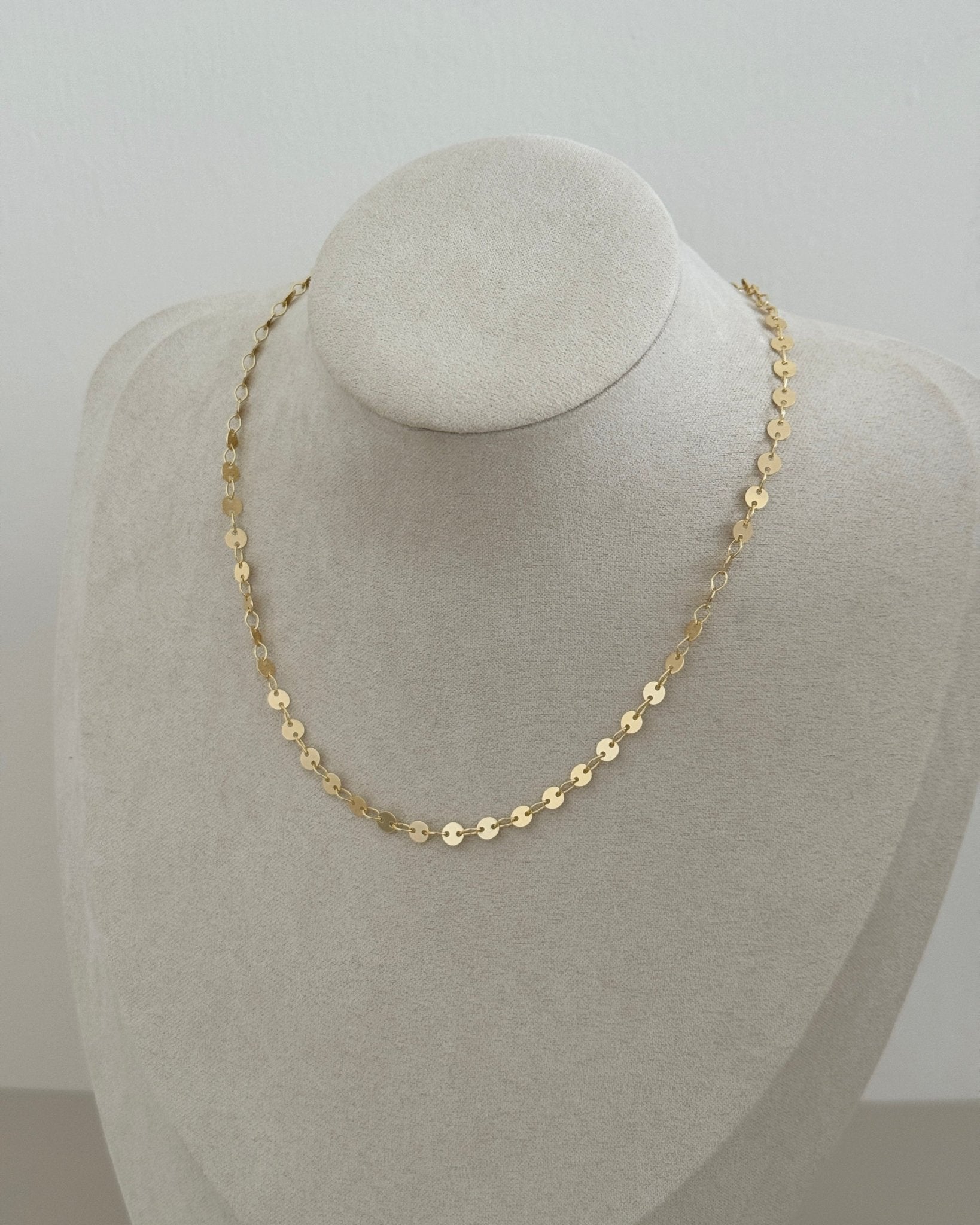 Golden Disc Necklace - Necklaces | LimaLimón Store - 2