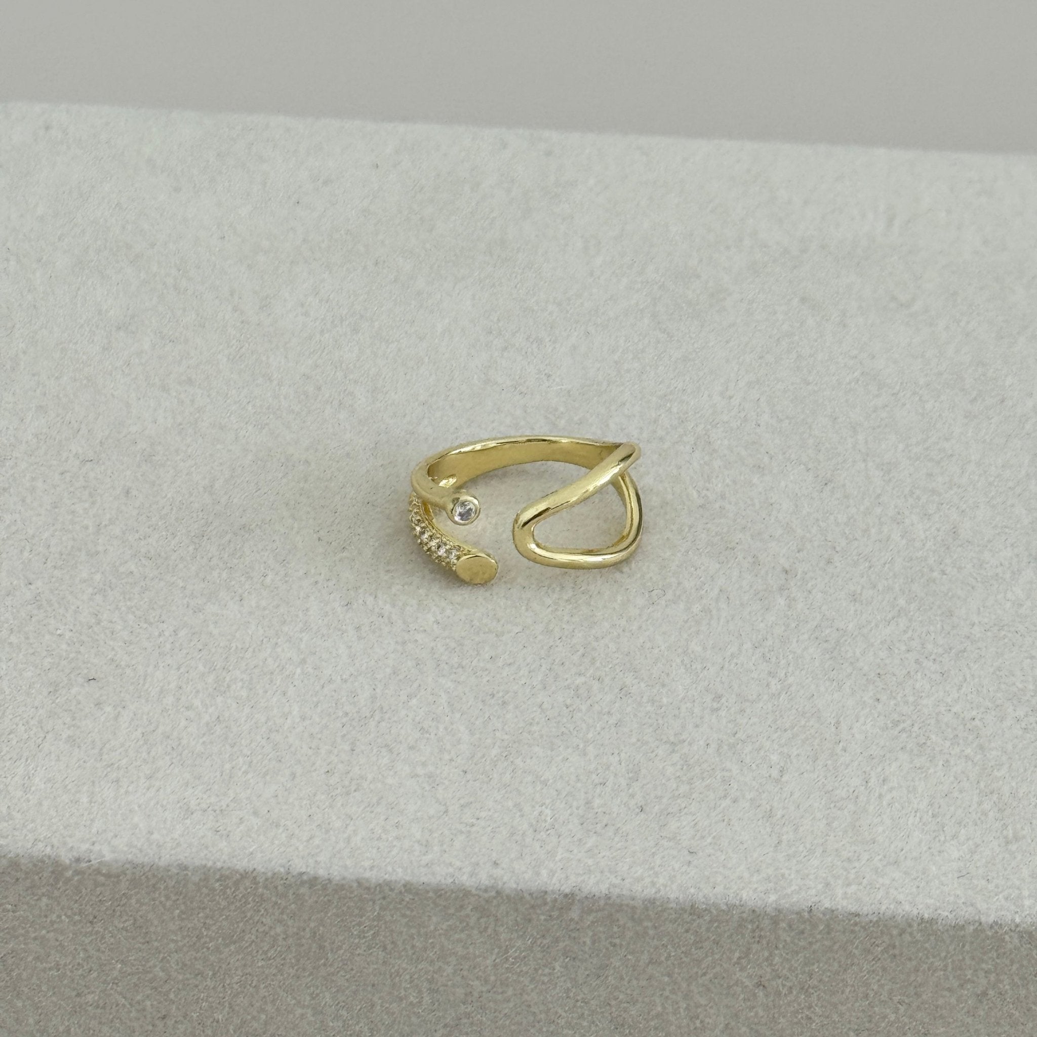 Golden Duo Open Ring - ring jewelry | LimaLimón Store - 1