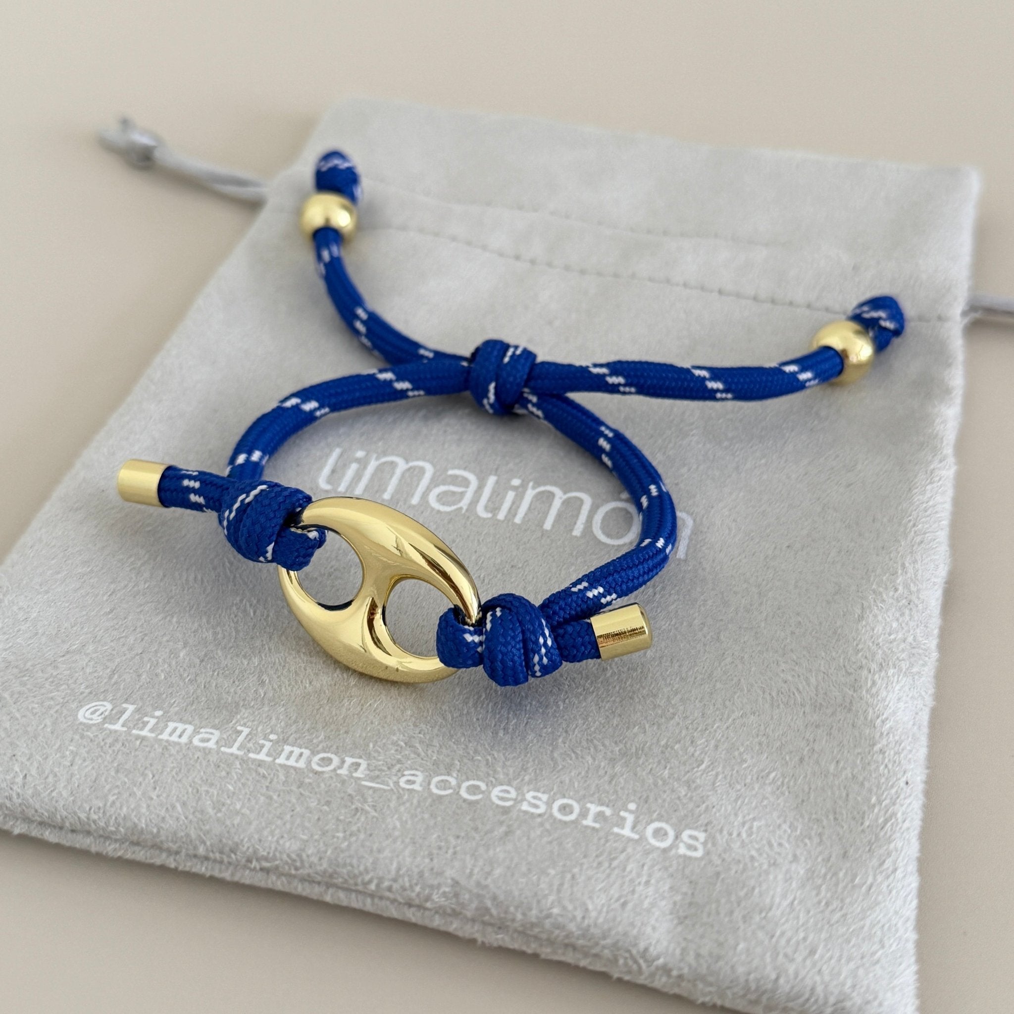 Golden Link Adjustable Bracelet - Bracelets | LimaLimón Store - 3