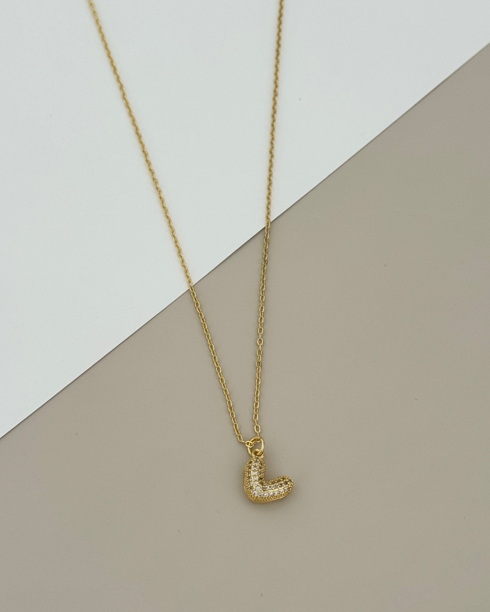 Golden mini Heart Pendant Necklace - Necklaces | LimaLimón Store - 1