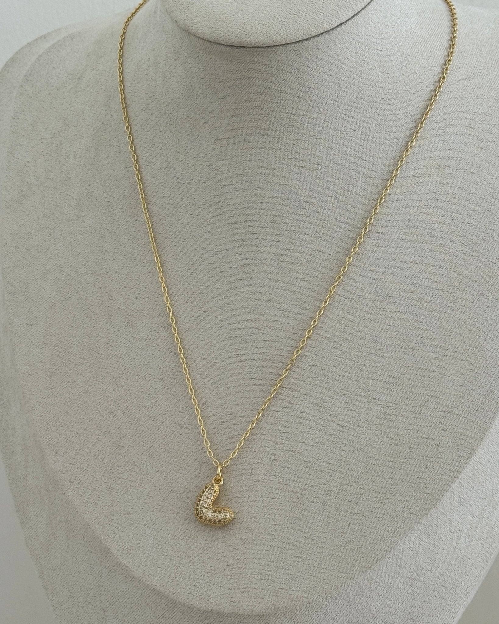 Golden mini Heart Pendant Necklace - Necklaces | LimaLimón Store - 4