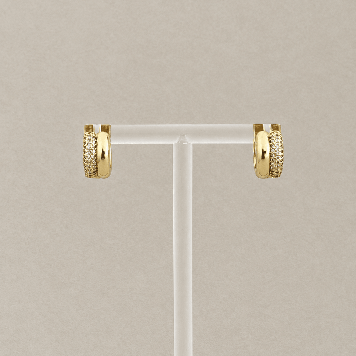 Golden Sparkle Mini Hoops - Earring | LimaLimón Store - 2