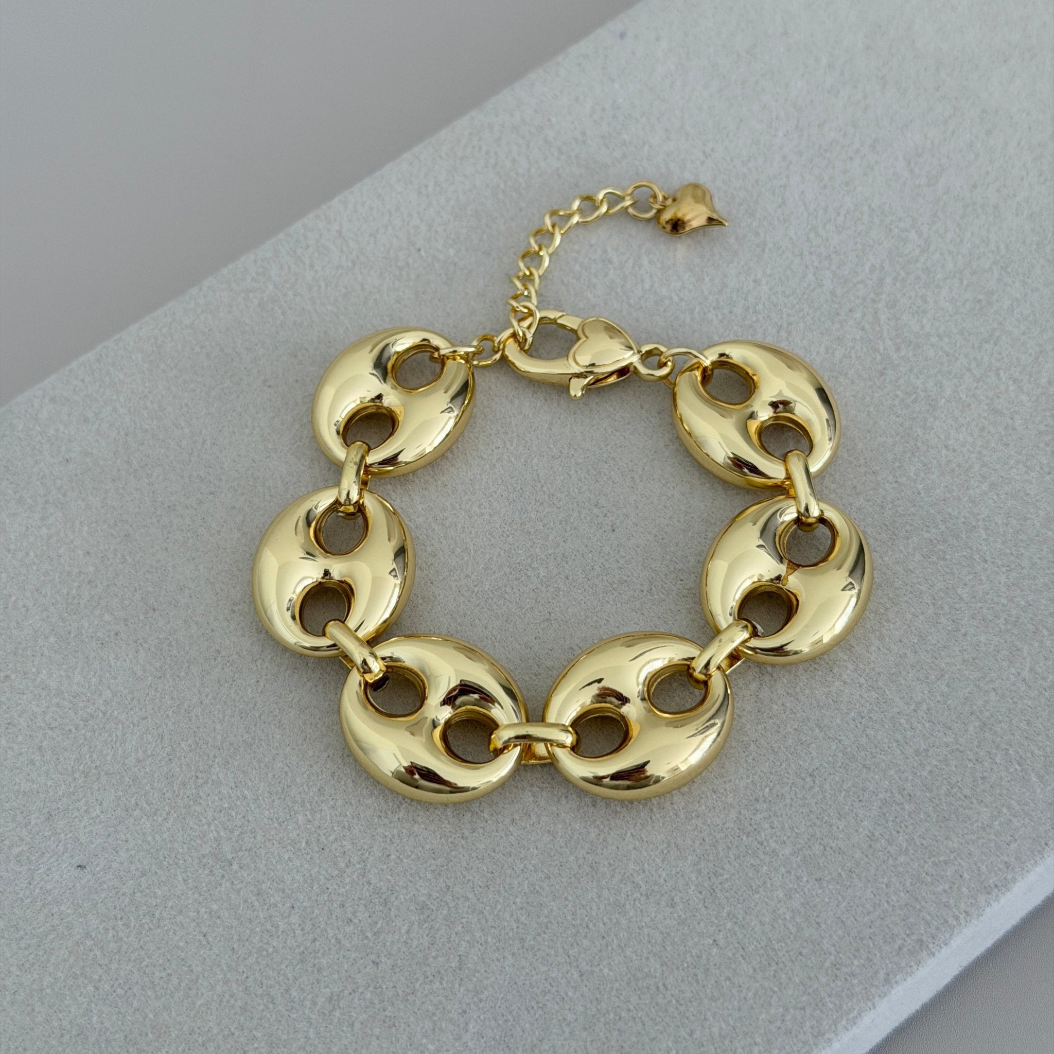 Hammered Link Chain Bracelet - Bracelet | LimaLimón Store - 3