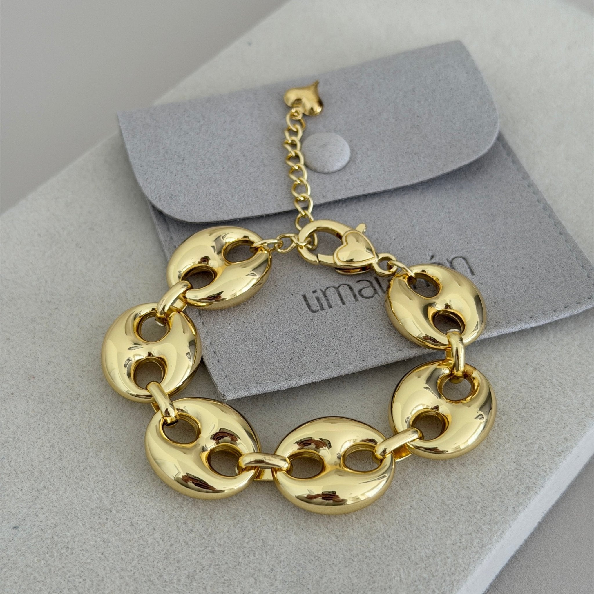 Hammered Link Chain Bracelet - Bracelet | LimaLimón Store - 2