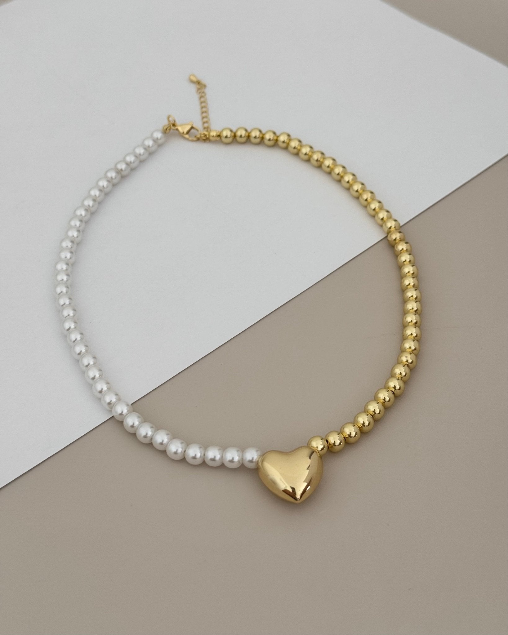 Heart Bead Necklace - LimaLimón Store