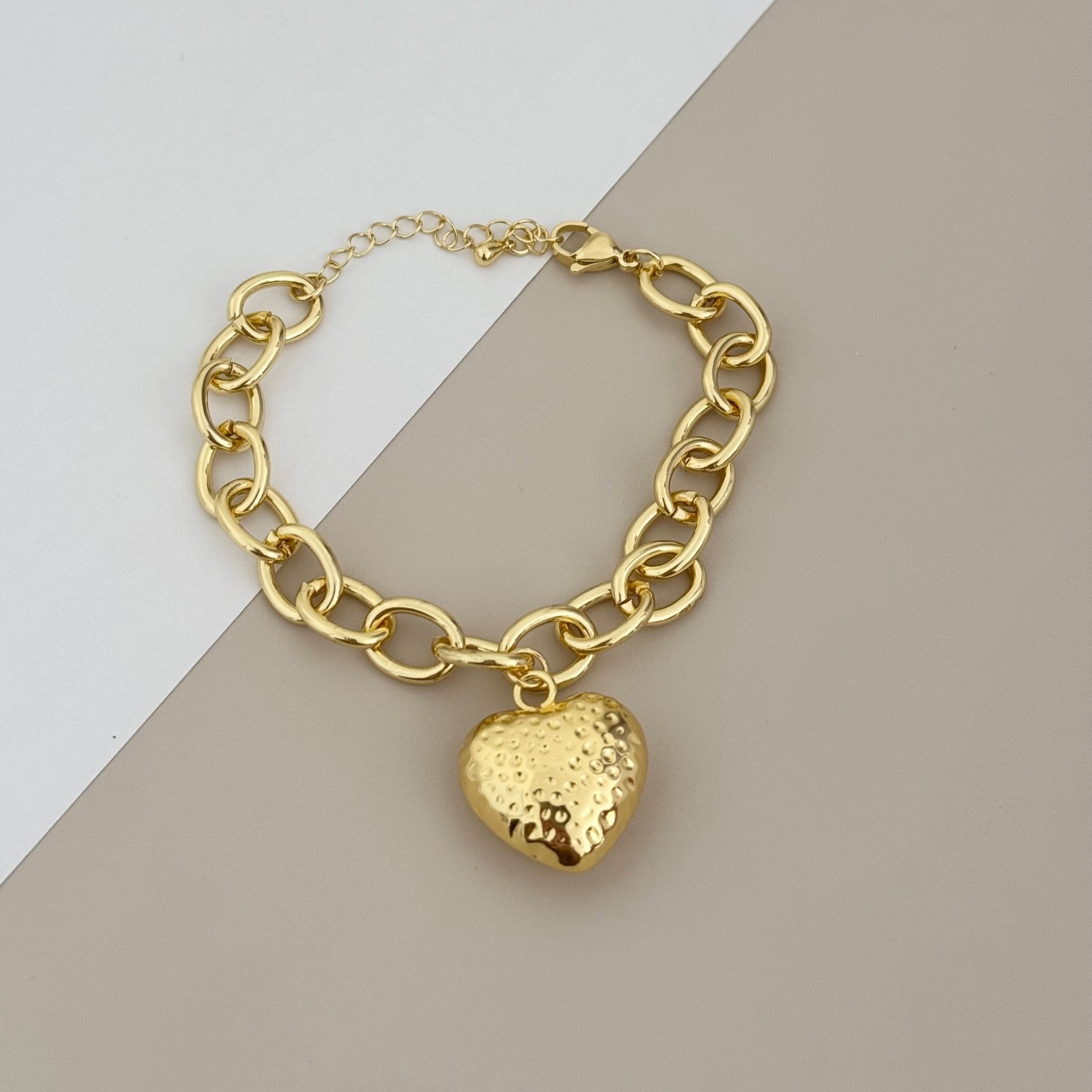 Heart Chain Bracelet - Bracelets | LimaLimón Store - 1