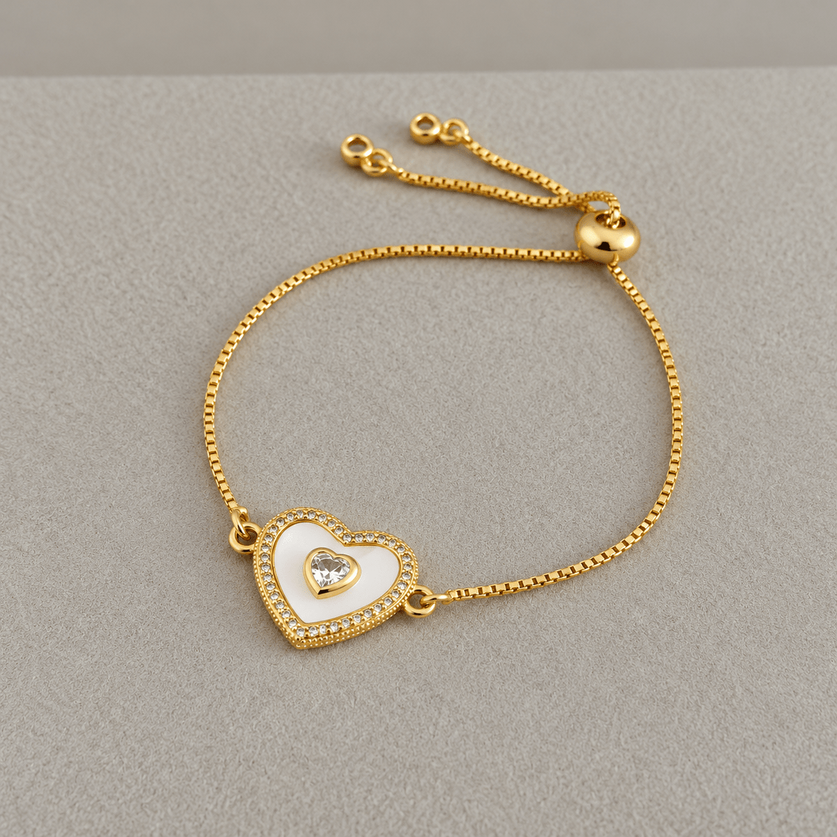 Heart Charm Bracelet - Bracelet | LimaLimón Store - 1