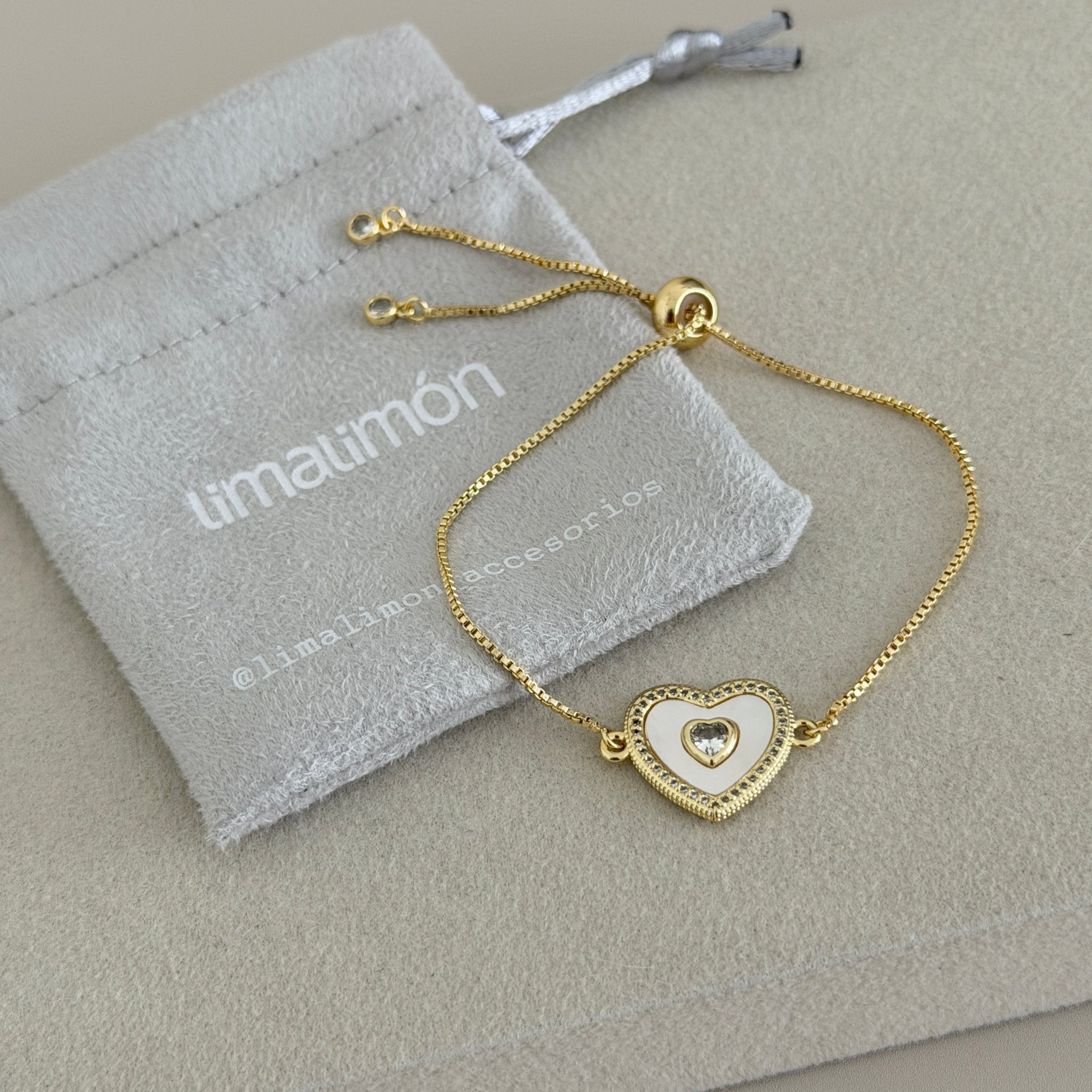 Heart Charm Bracelet - Bracelet | LimaLimón Store - 2
