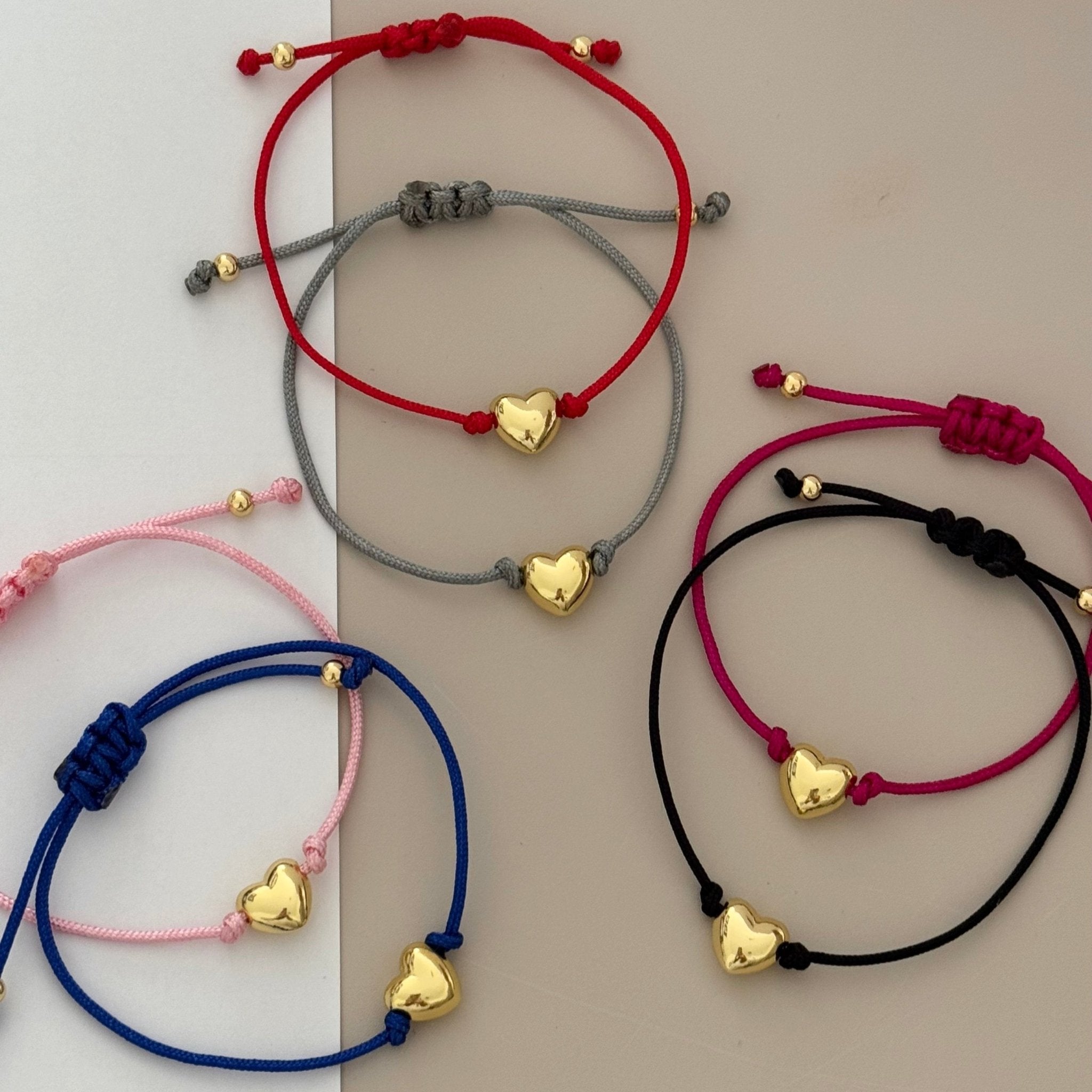 Heart Cord Bracelet - LimaLimón Store