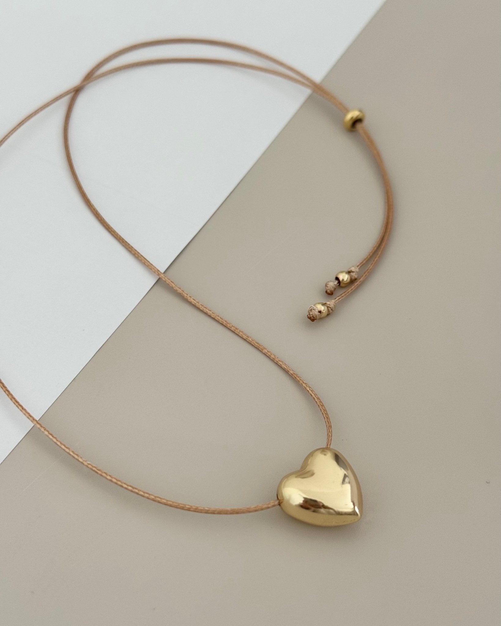 Heart Cord Necklace - LimaLimón Store